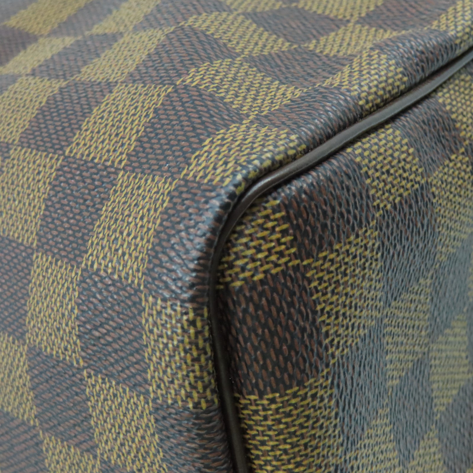 LOUIS VUITTON Damier Speedy 30金扣手挽袋啡色