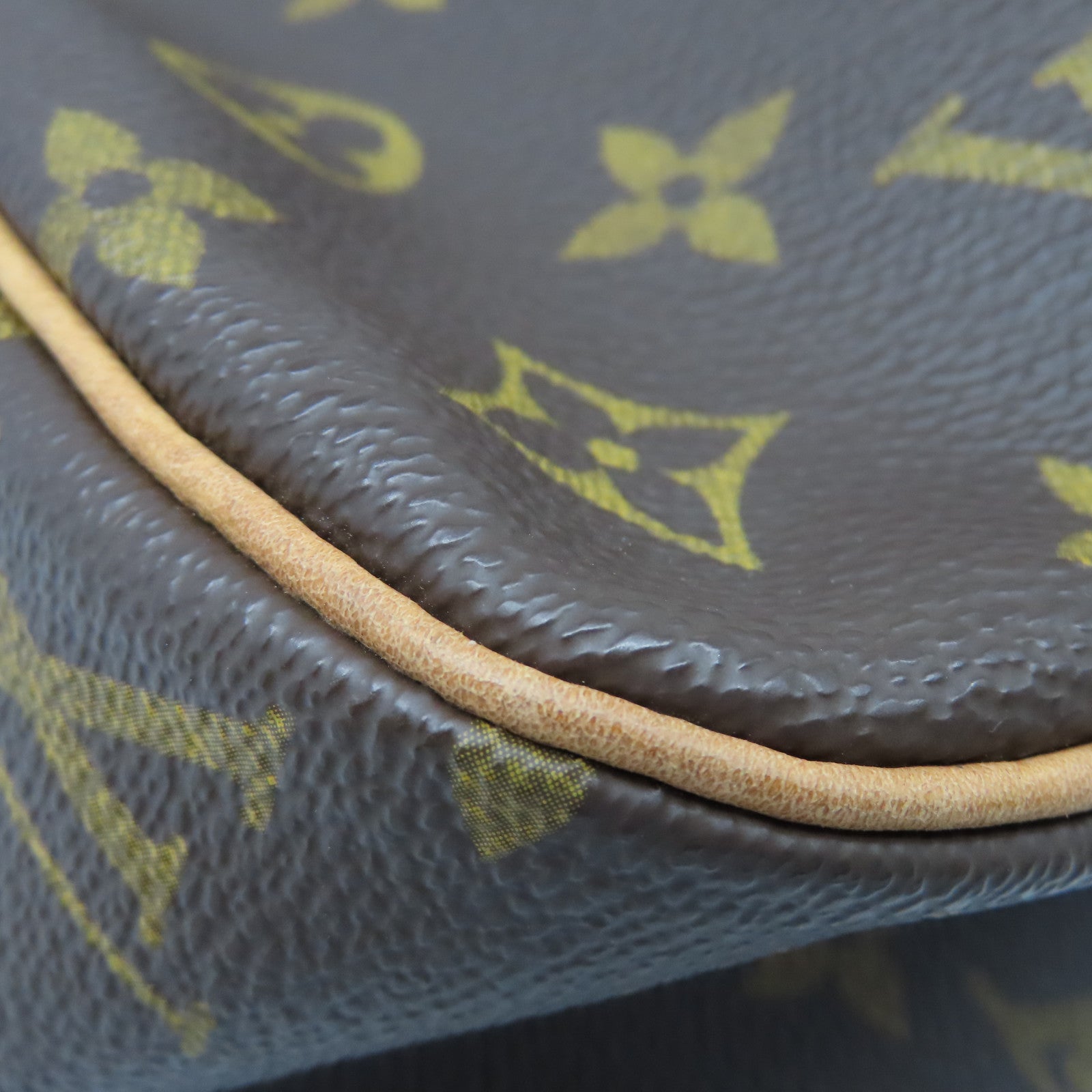 LOUIS VUITTON Monogram Cite GM金扣肩背袋棕色