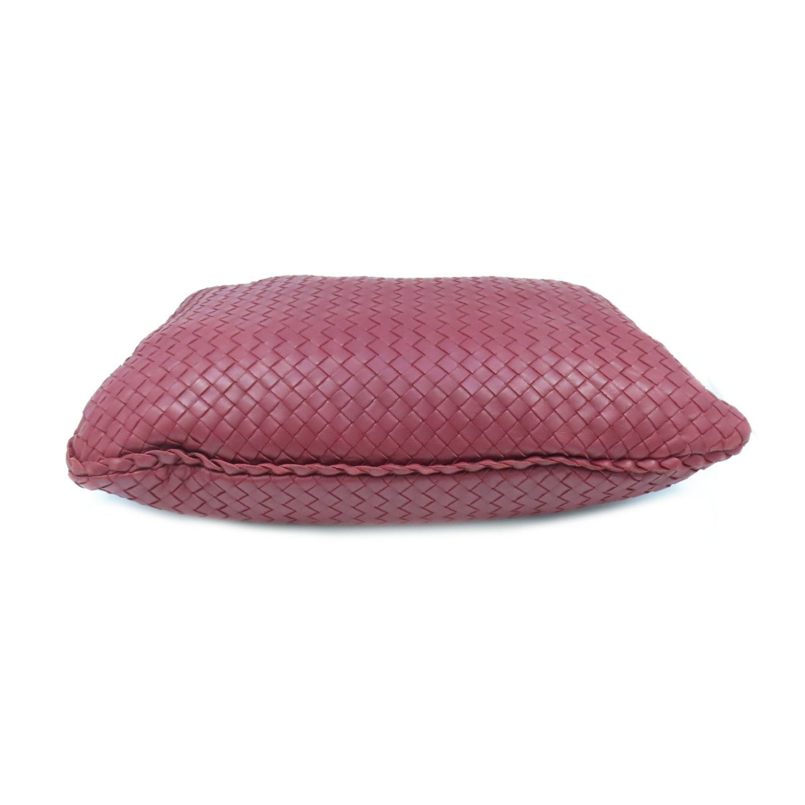 BOTTEGA VENETA 織紋皮革Shoulder Bag肩背袋紅色