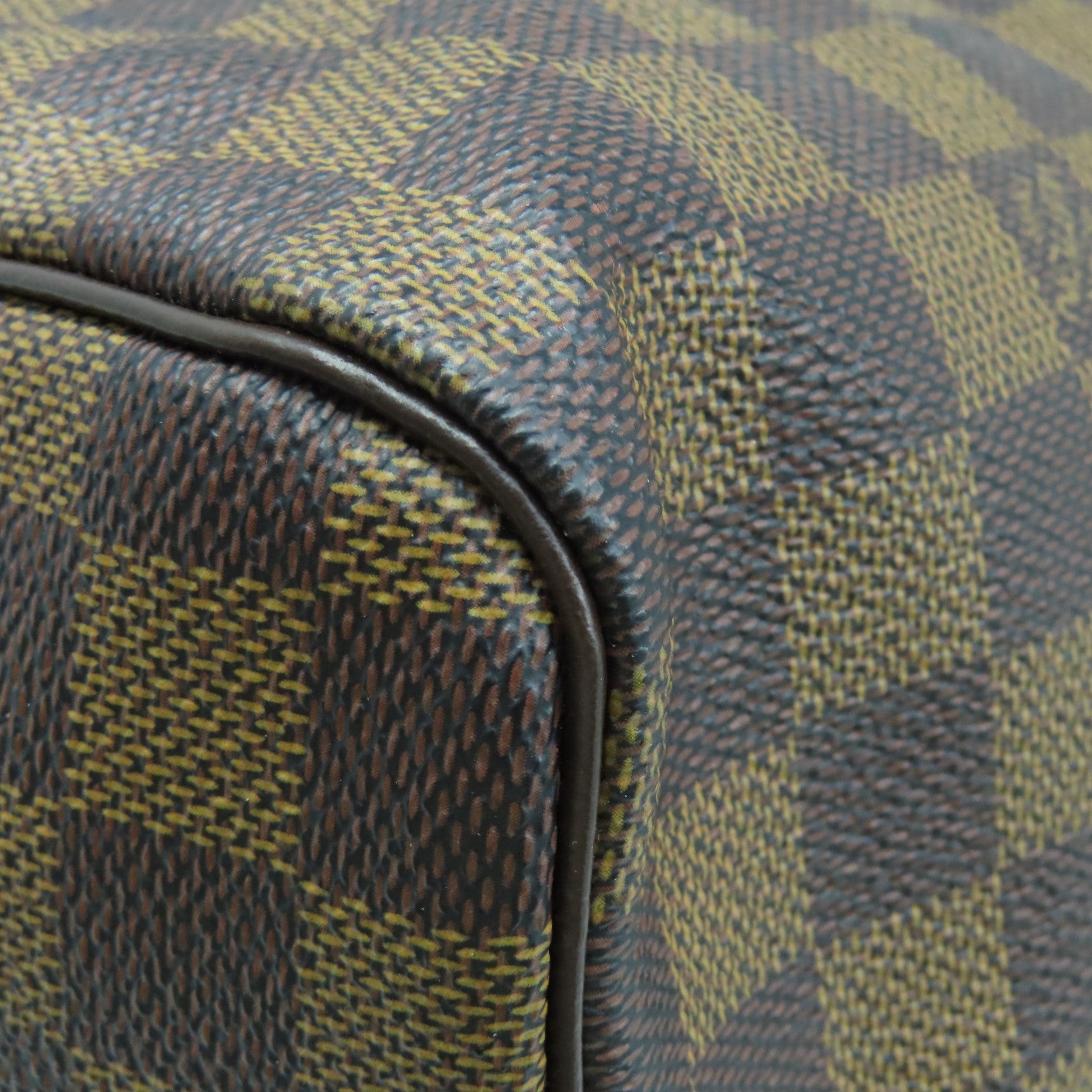 LOUIS VUITTON Damier Speedy 30金扣手挽袋啡色