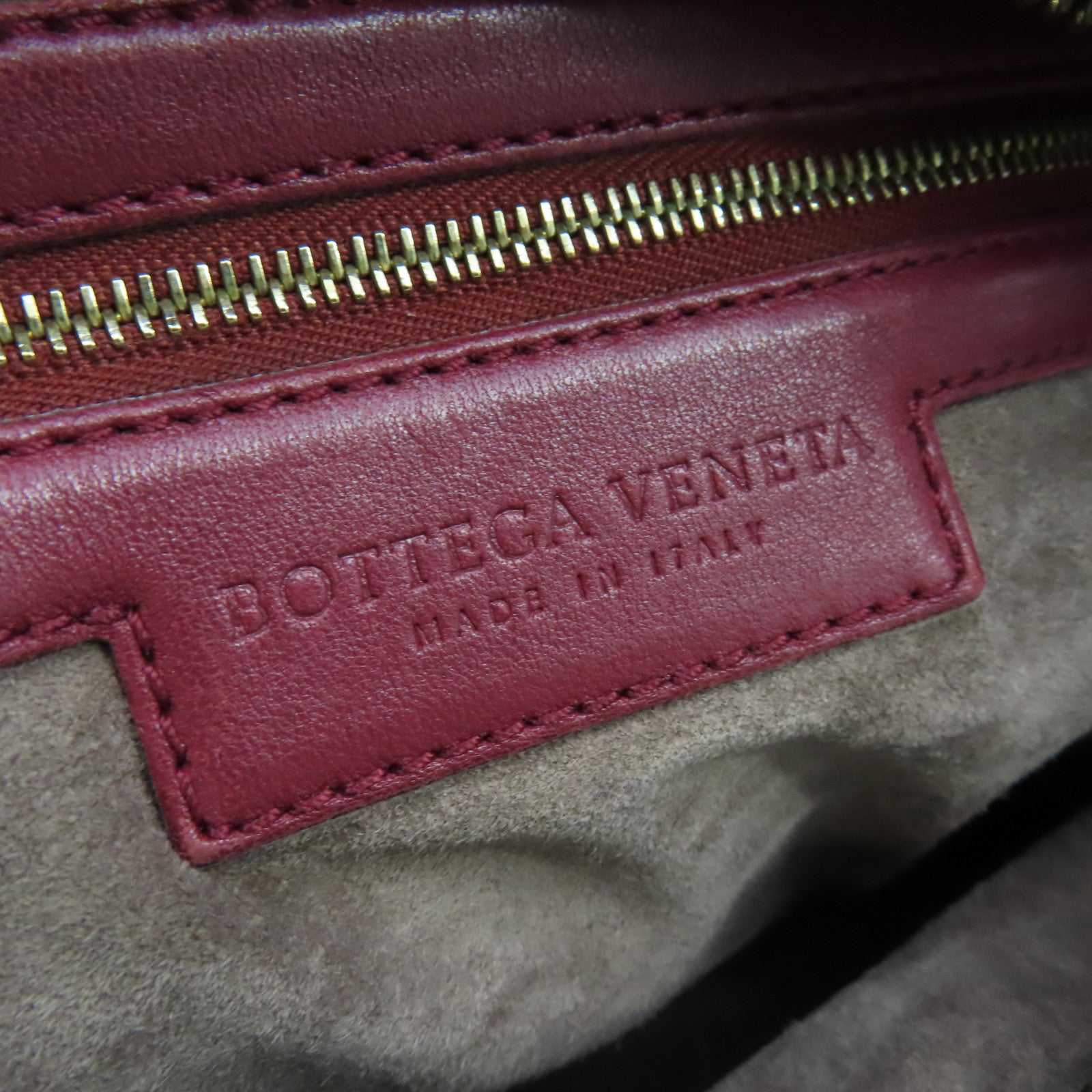 BOTTEGA VENETA 織紋皮革Shoulder Bag肩背袋紅色
