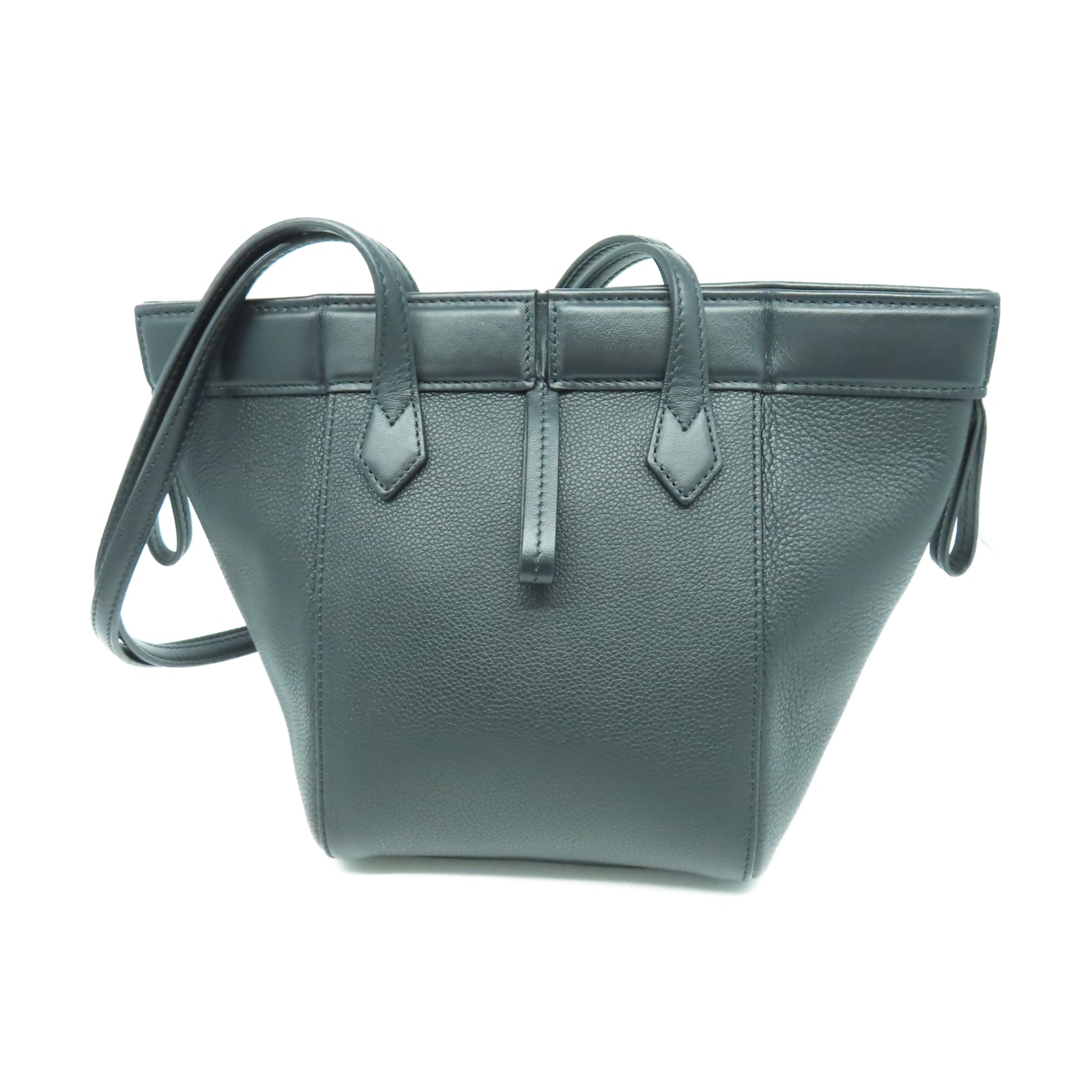 FENDI 牛皮皮革Origami金扣肩背袋黑色