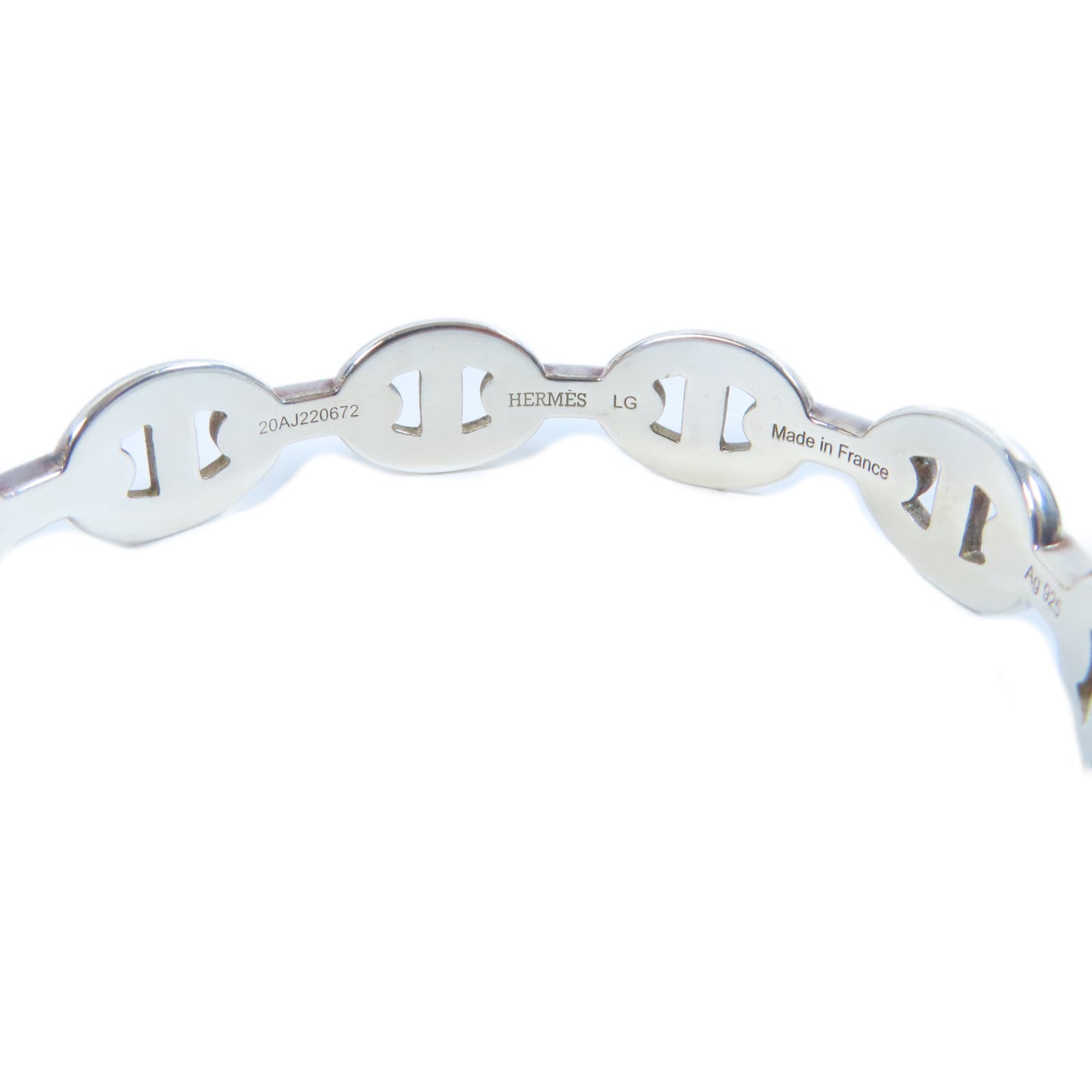 HERMES 925純銀Chaine d'ancre Enchainee手鐲