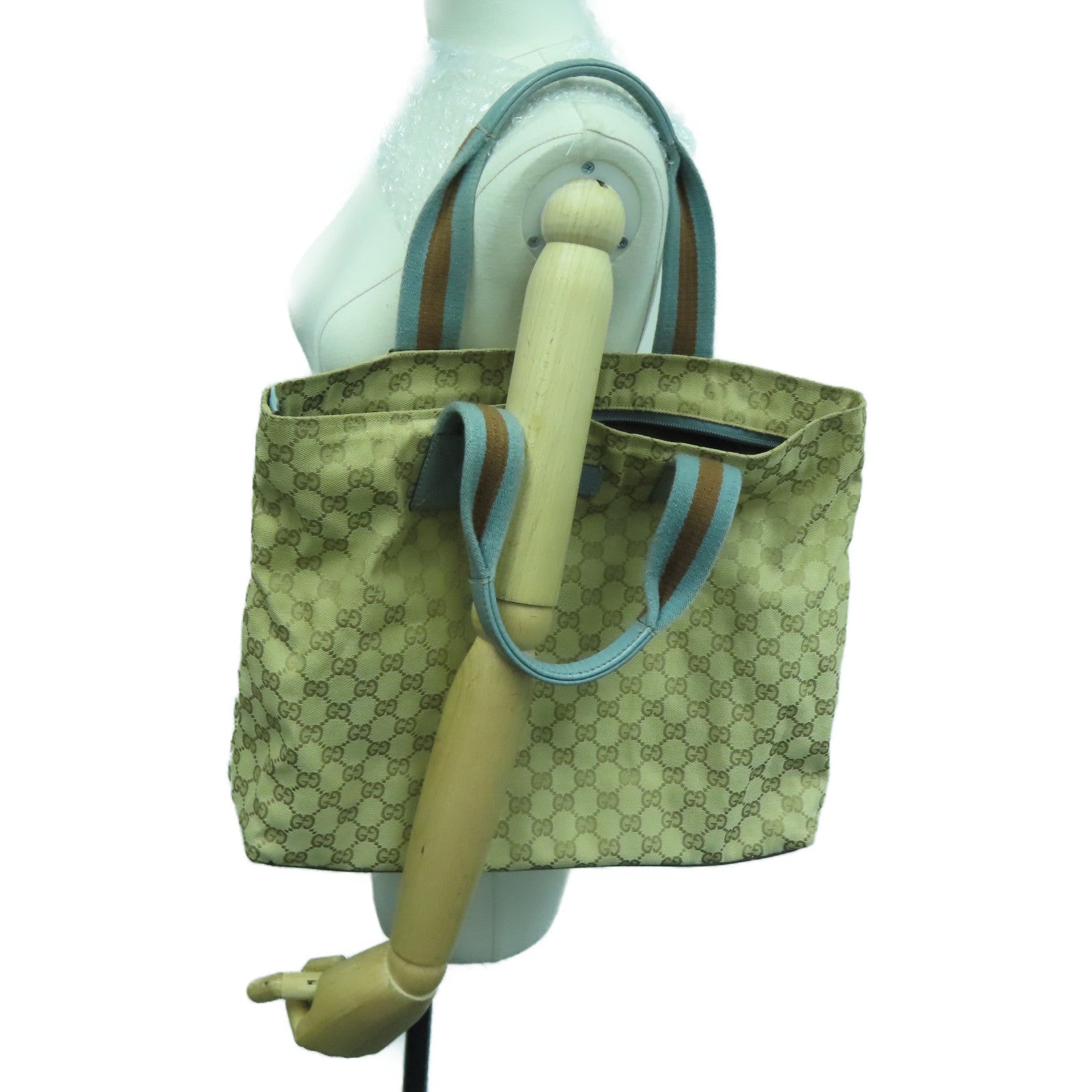 GUCCI 帆布Shoulder Bag肩背袋蓝色