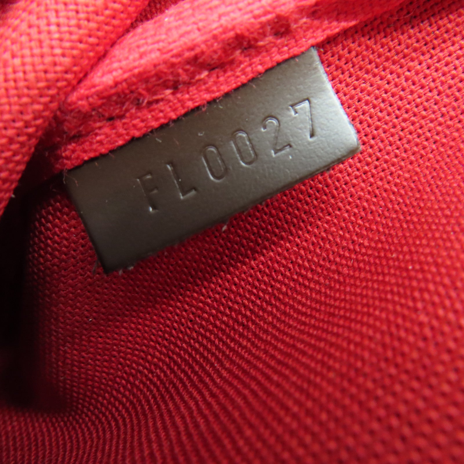LOUIS VUITTON Damier Pochette Mini手挽袋啡色