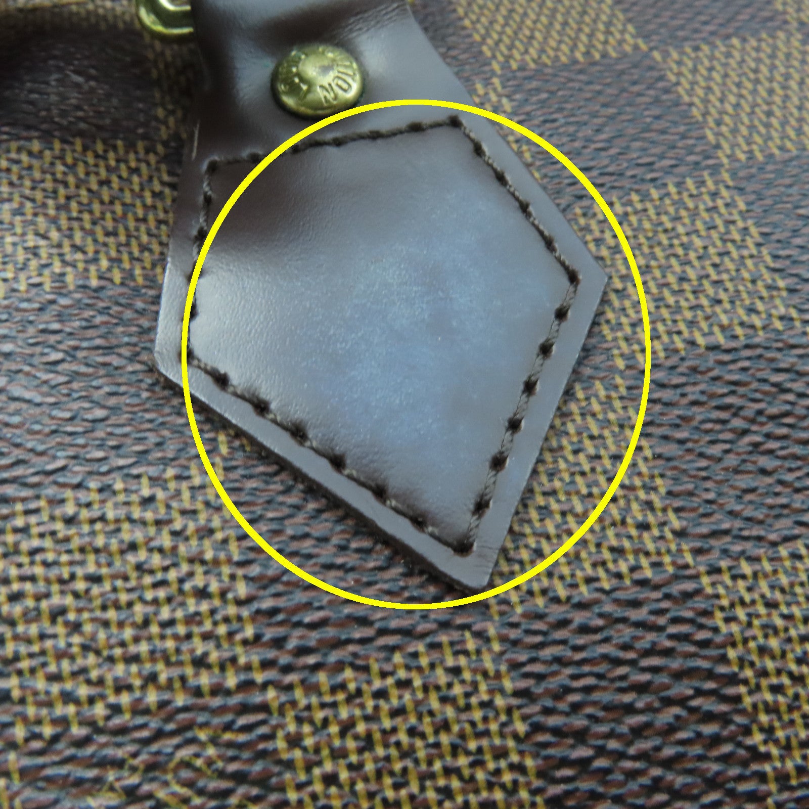 LOUIS VUITTON Damier Speedy 30金扣手挽袋啡色
