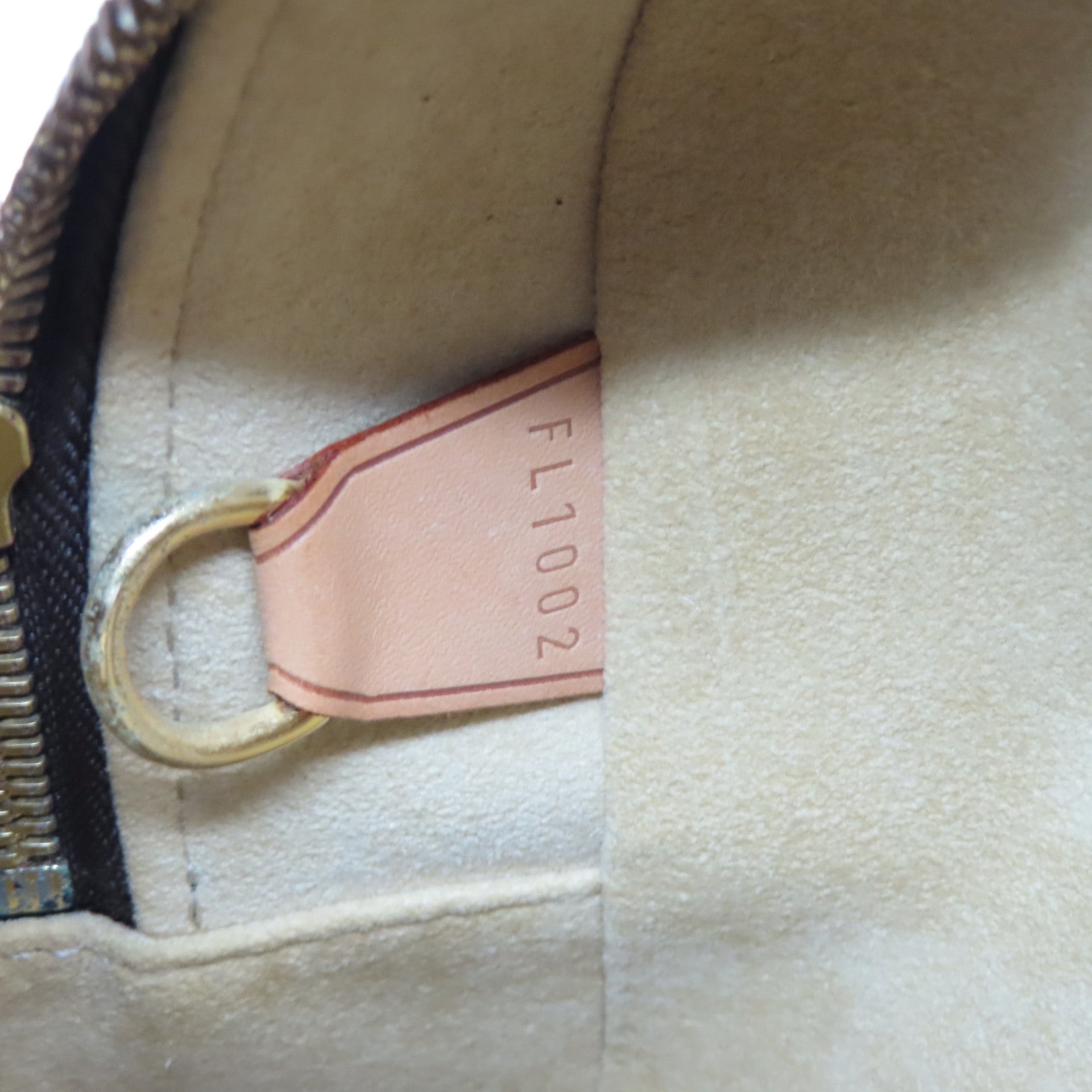 LOUIS VUITTON Monogram Cite GM金扣肩背袋棕色
