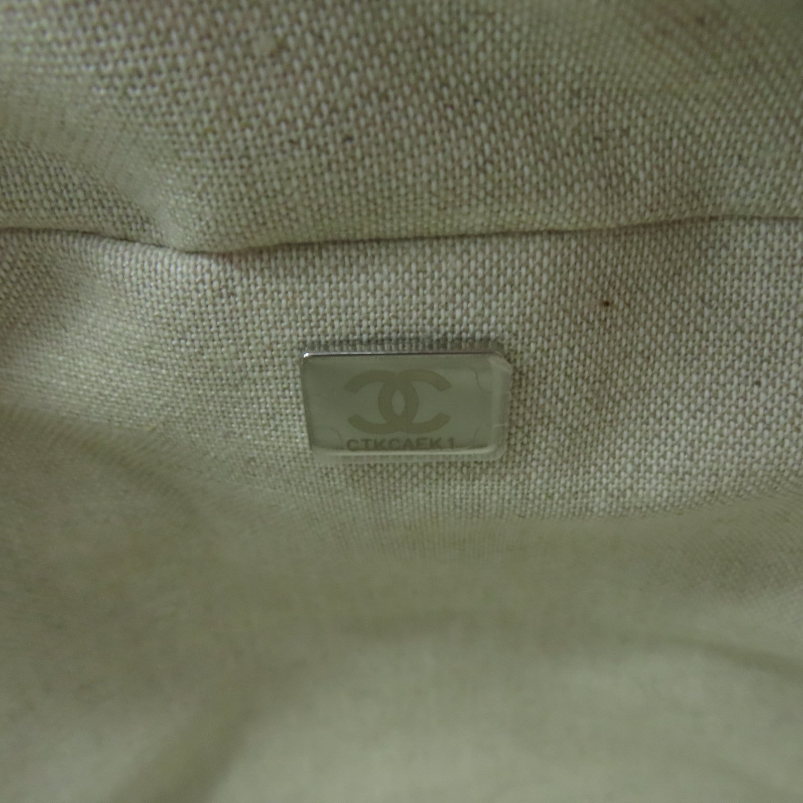CHANEL canvas Boston Bag silver buckle handle bag pink