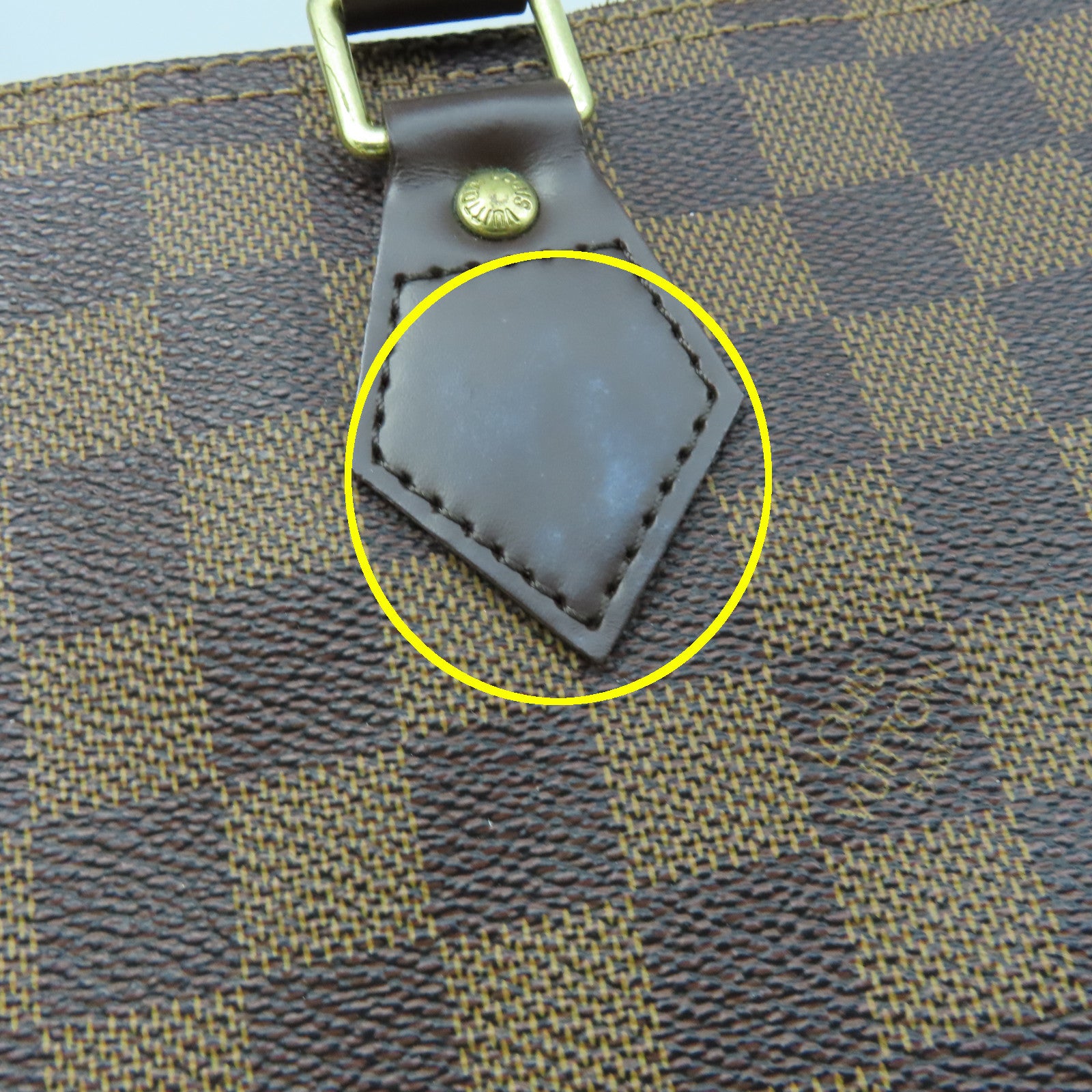 LOUIS VUITTON Damier Speedy 30金扣手挽袋啡色