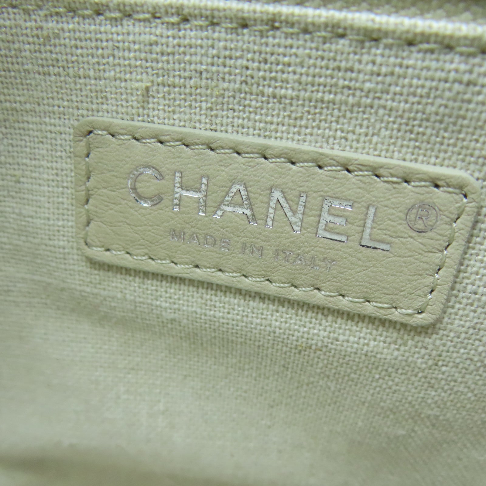 CHANEL canvas Boston Bag silver buckle handle bag pink