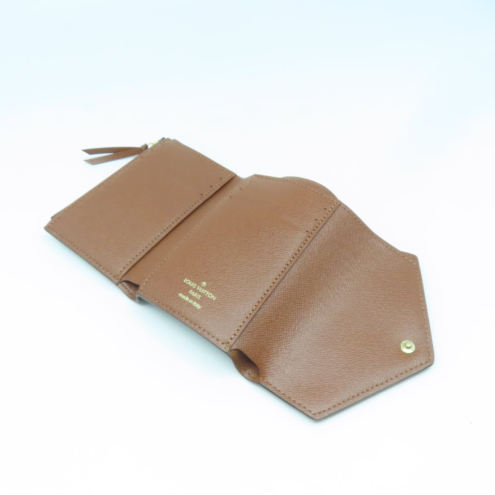 LOUIS VUITTON Monogram Victorine金扣錢包啡色