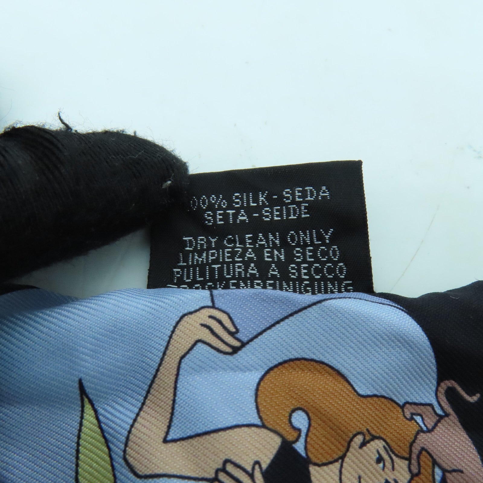 HERMES 絲質Twilly絲巾彩色