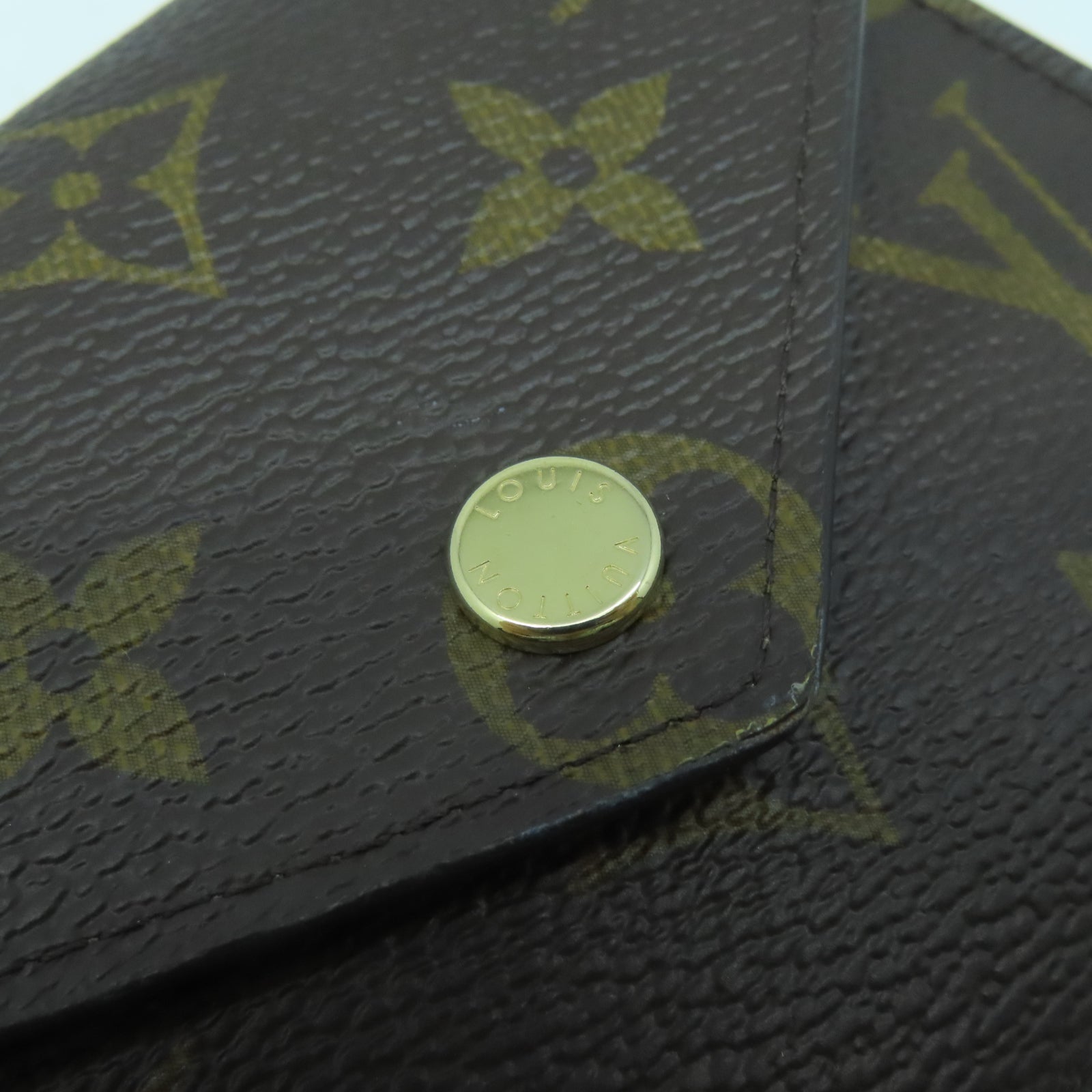 LOUIS VUITTON Monogram Victorine金扣錢包啡色