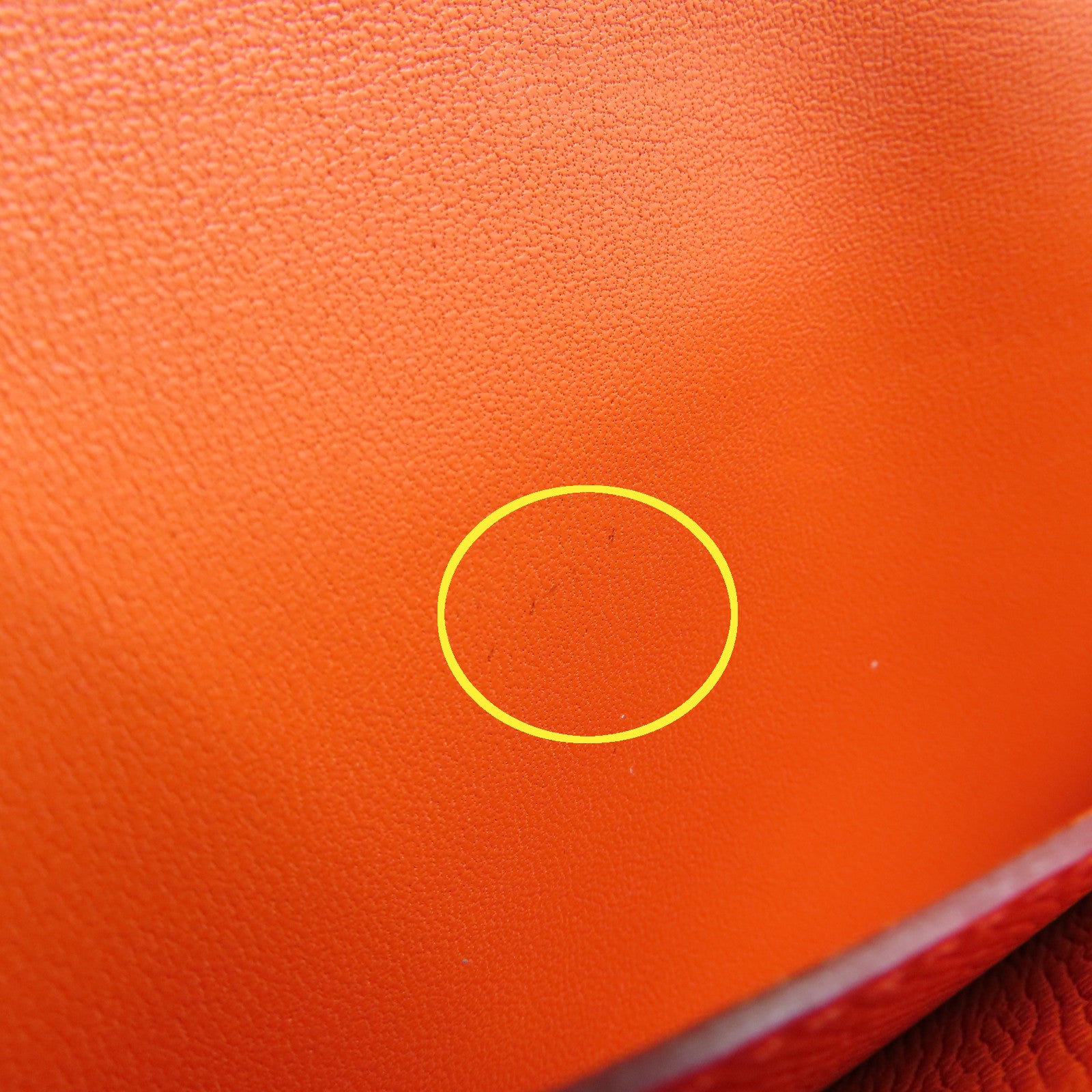 HERMES Epsom Leather Passant Long Wallet Silver Buckle Long Wallet Orange/Pink