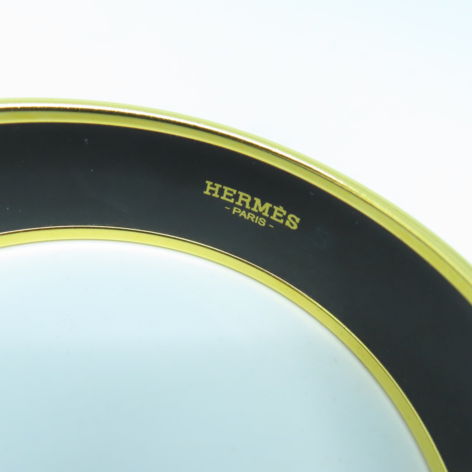 HERMES 金屬Bangle金扣手鐲藍色