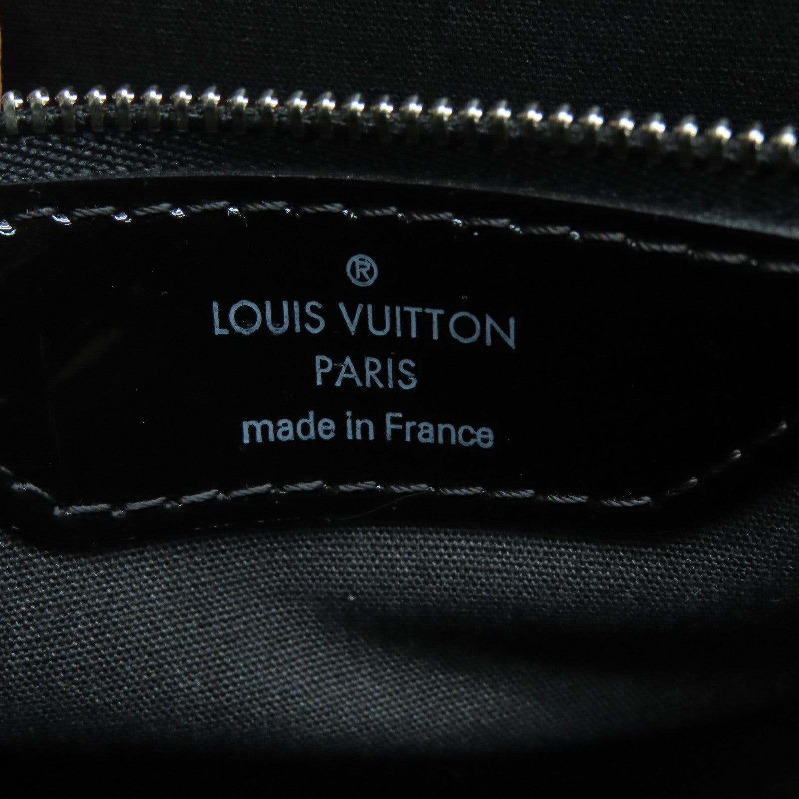 LOUIS VUITTON Epi Shiny Brea MM Silver Buckle Handle Shoulder Backpack Black