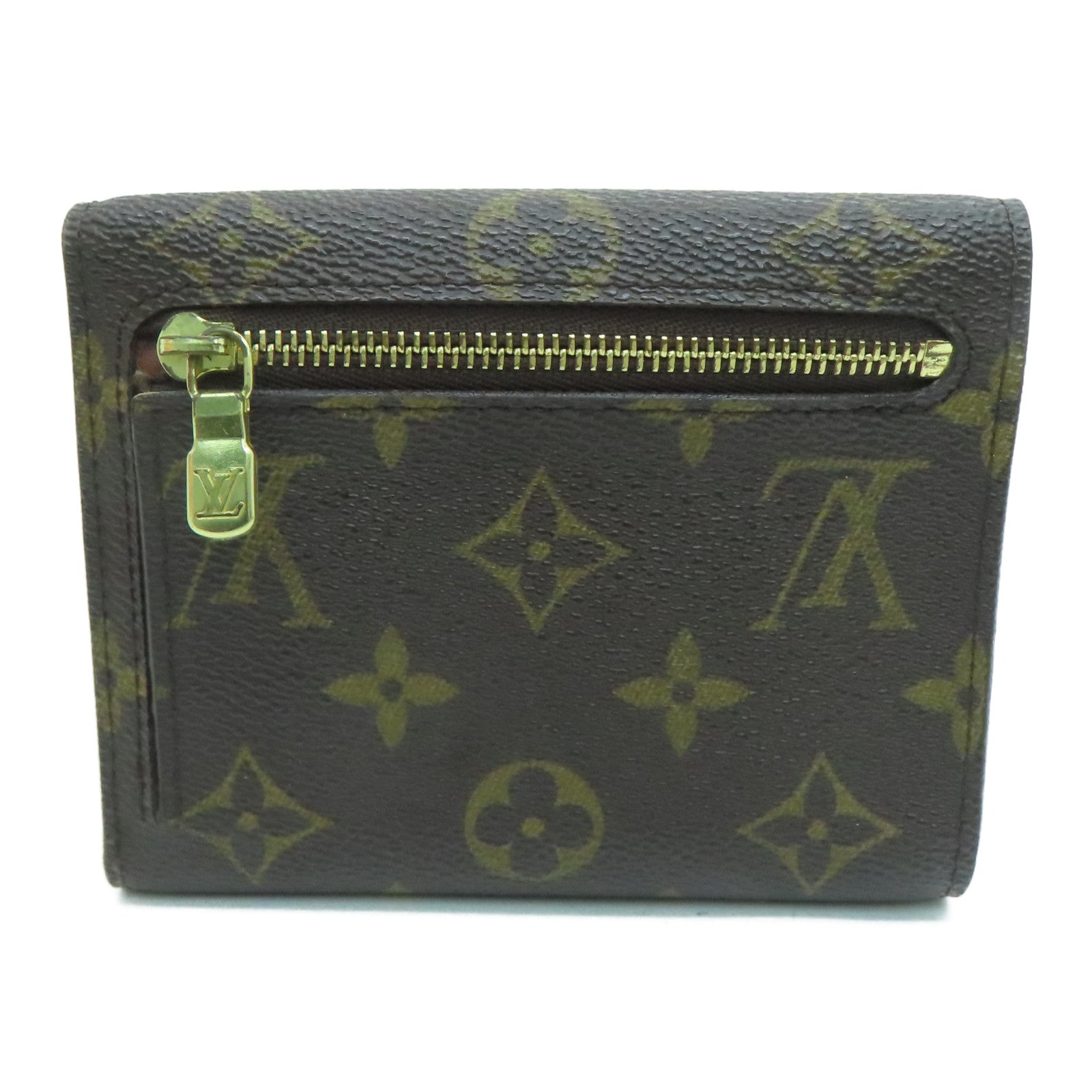 LOUIS VUITTON Monogram Joey Geldborse金扣錢包啡色