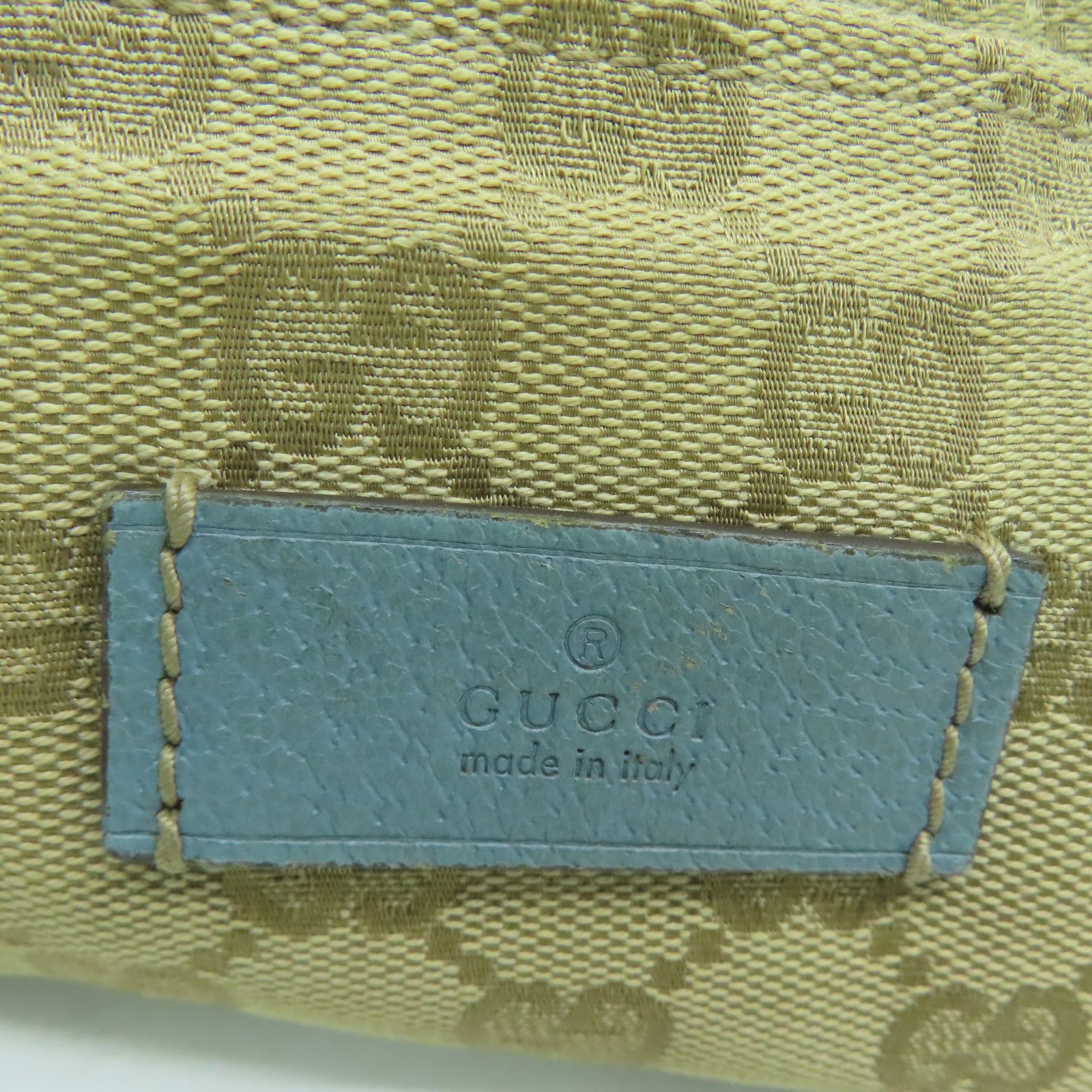 GUCCI 帆布Shoulder Bag肩背袋蓝色