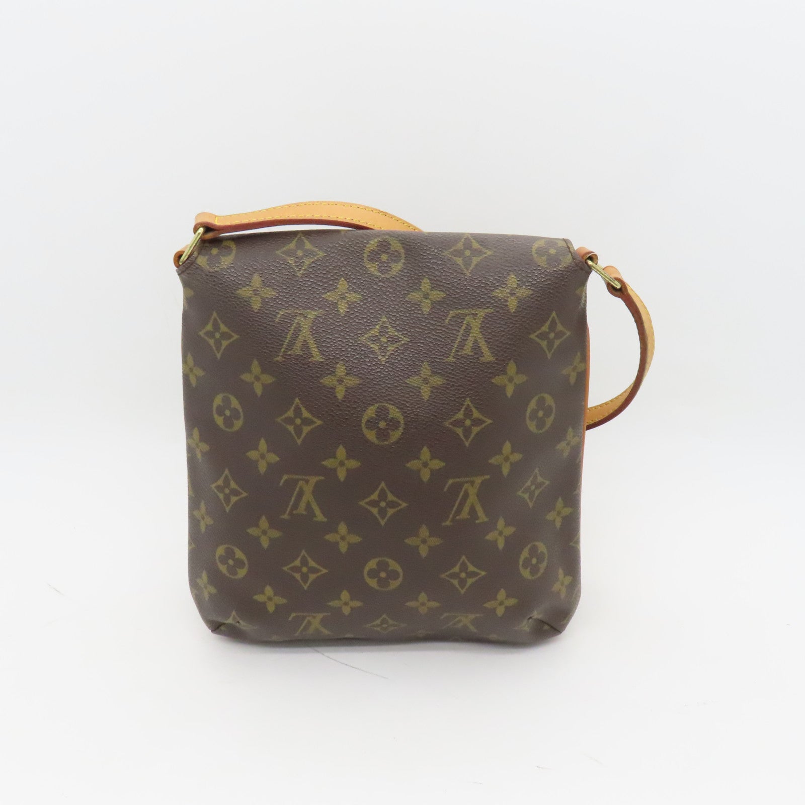 LOUIS VUITTON Monogram Musette Salsa Gold Buckle Shoulder Bag Brown