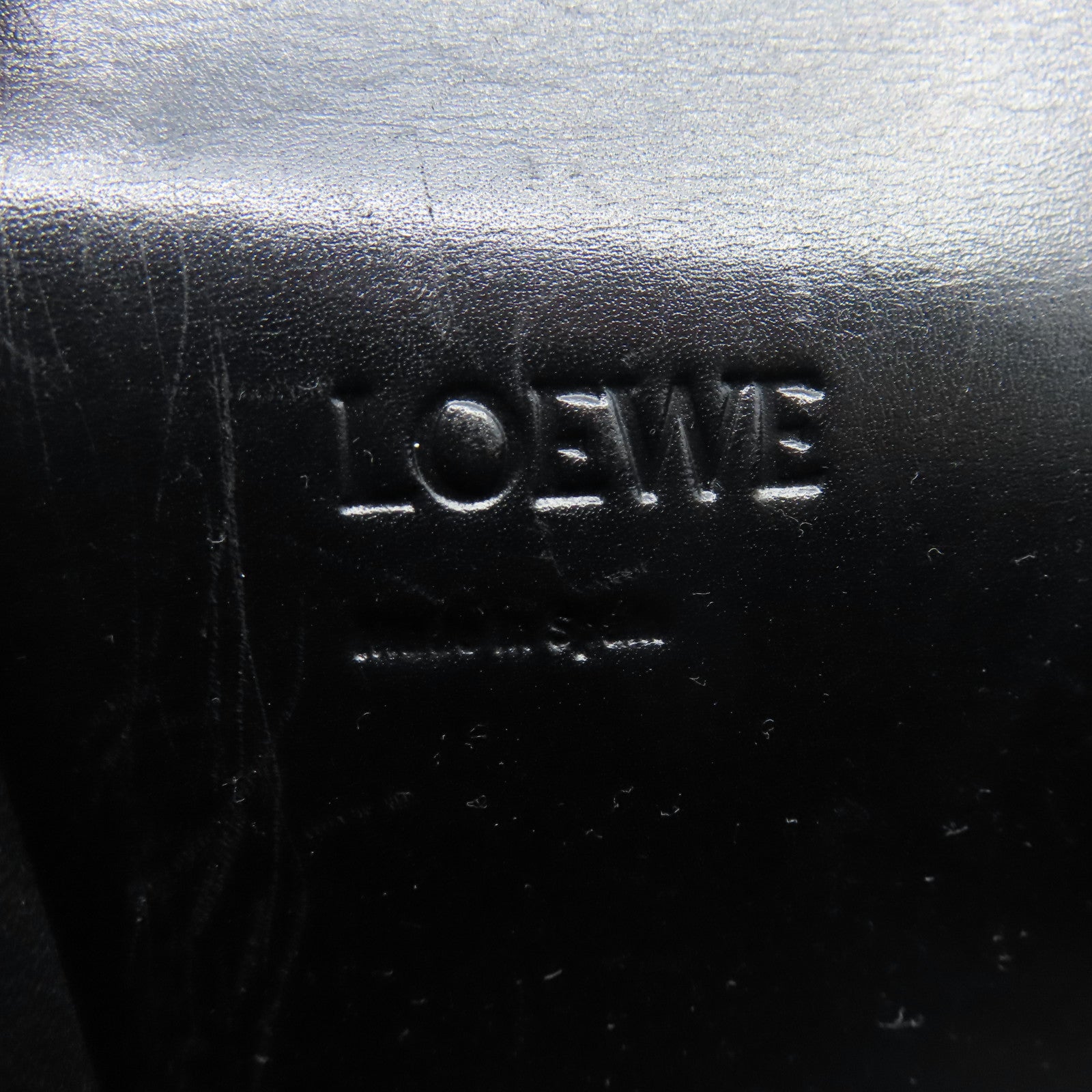 LOEWE 牛皮皮革Barcelona Small金扣肩背袋黑色