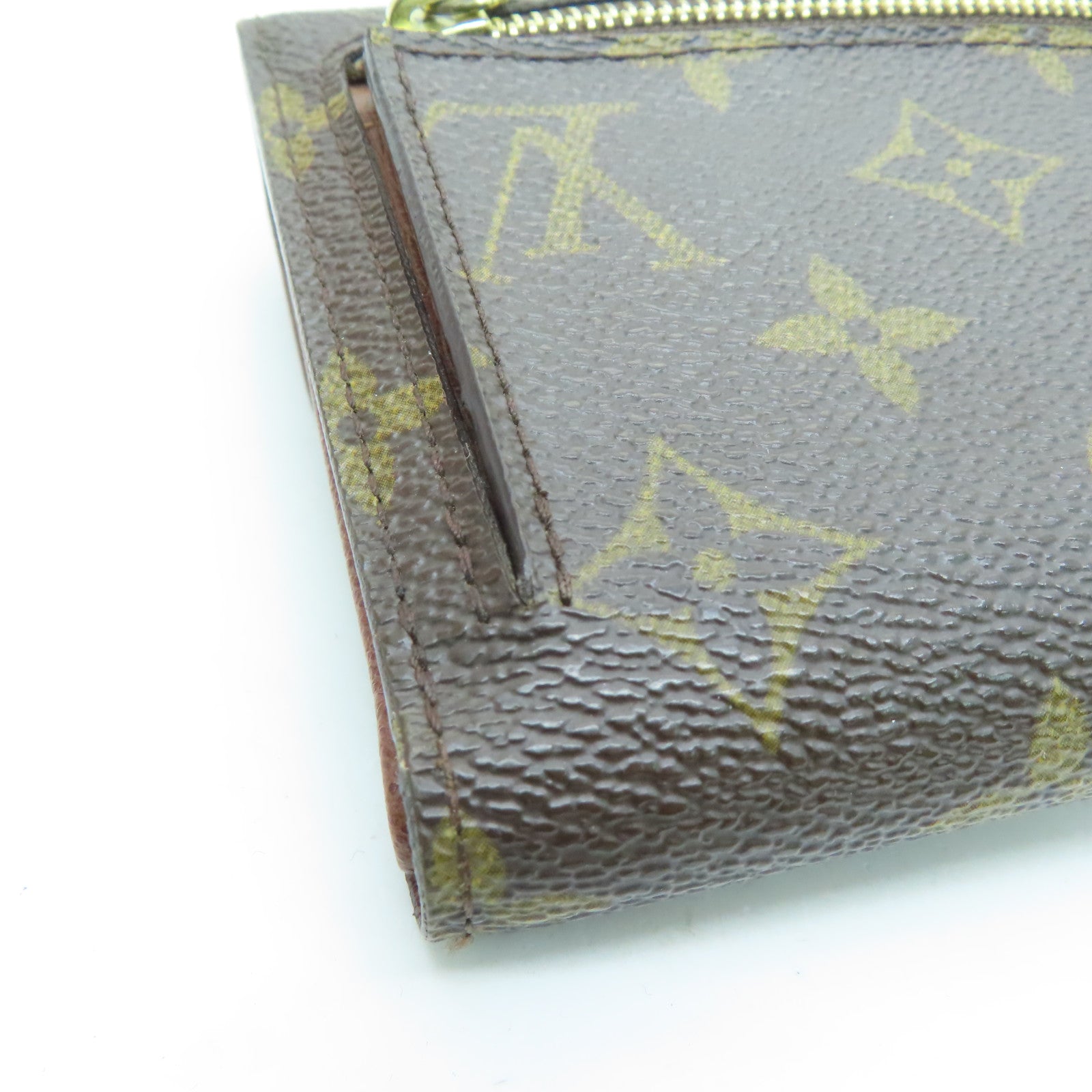 LOUIS VUITTON Monogram Joey Geldborse金扣錢包啡色