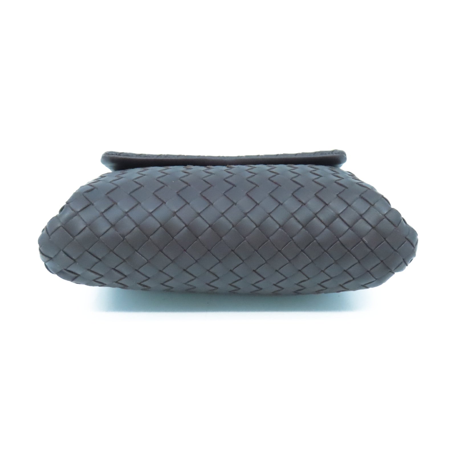 BOTTEGA VENETA 织纹皮革Clutch Bag手拿包啡色