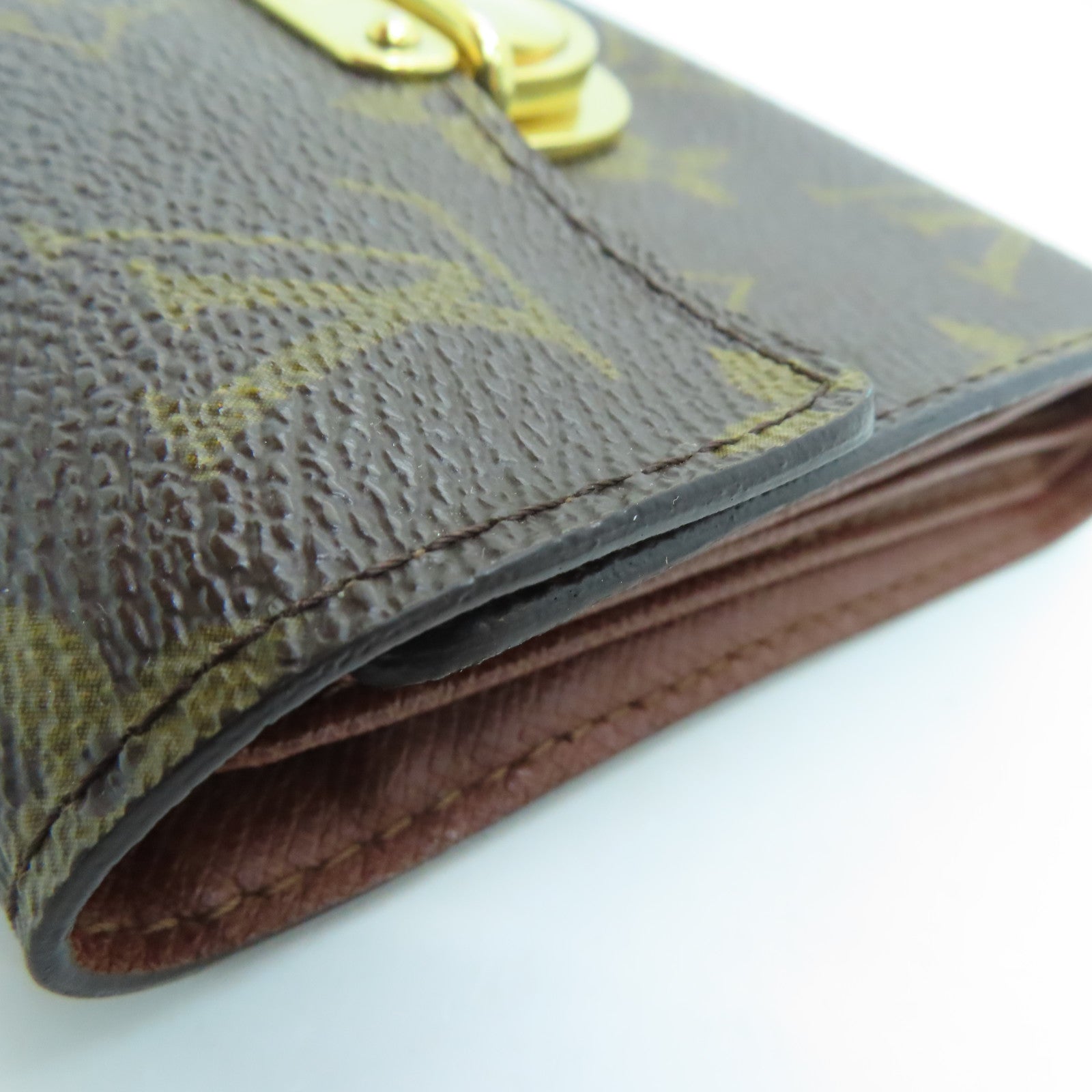 LOUIS VUITTON Monogram Joey Geldborse金扣錢包啡色
