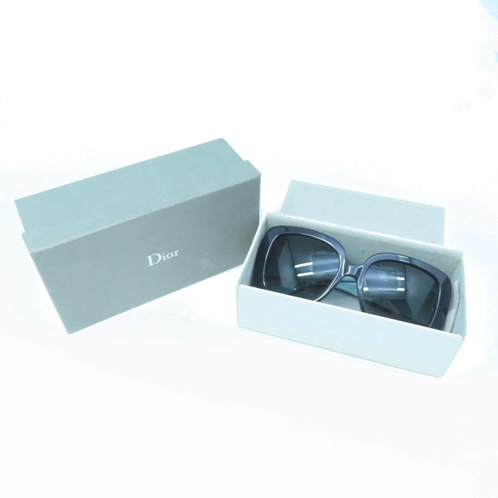 Dior PVC Sunglasses silver buckle sunglasses blue