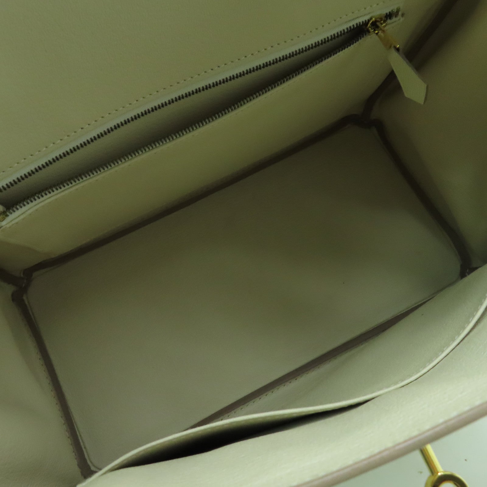 HERMES Epsom皮革Birkin 30金扣手挽袋白色