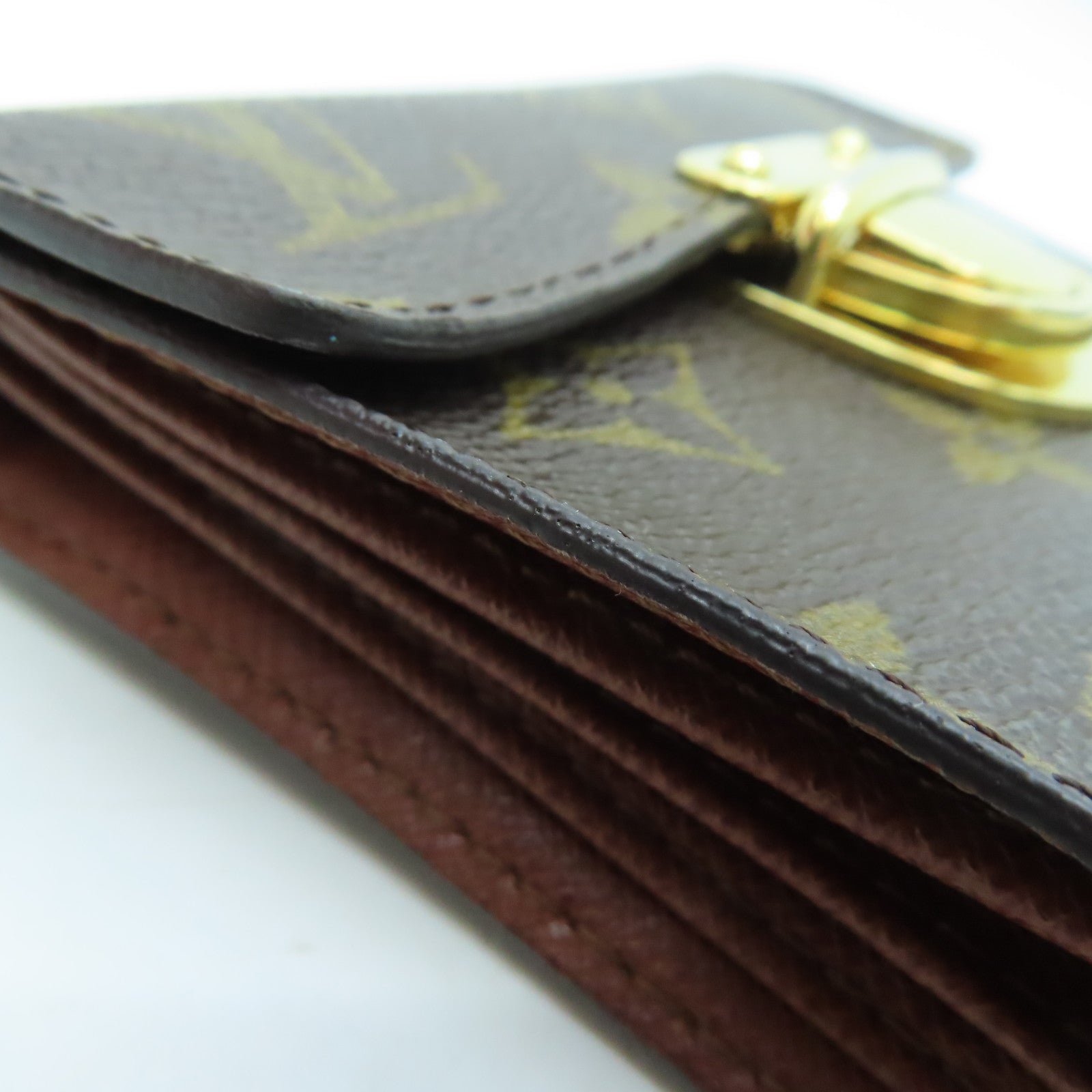 LOUIS VUITTON Monogram Joey Geldborse金扣錢包啡色