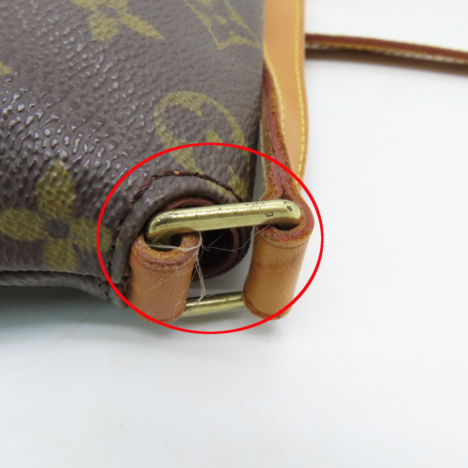 LOUIS VUITTON Monogram Musette Salsa Gold Buckle Shoulder Bag Brown