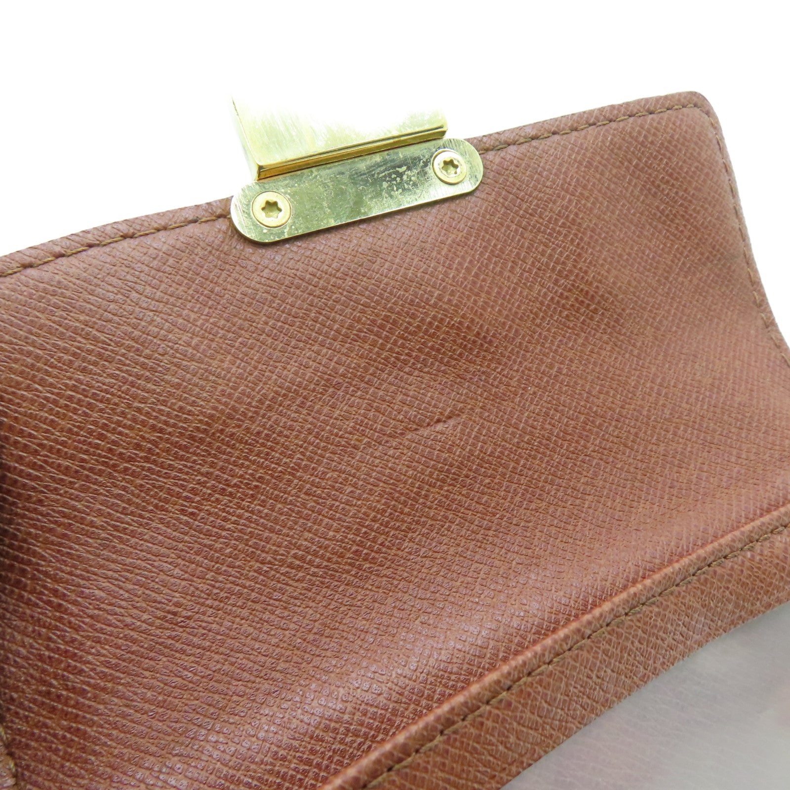 LOUIS VUITTON Monogram Joey Geldborse金扣錢包啡色