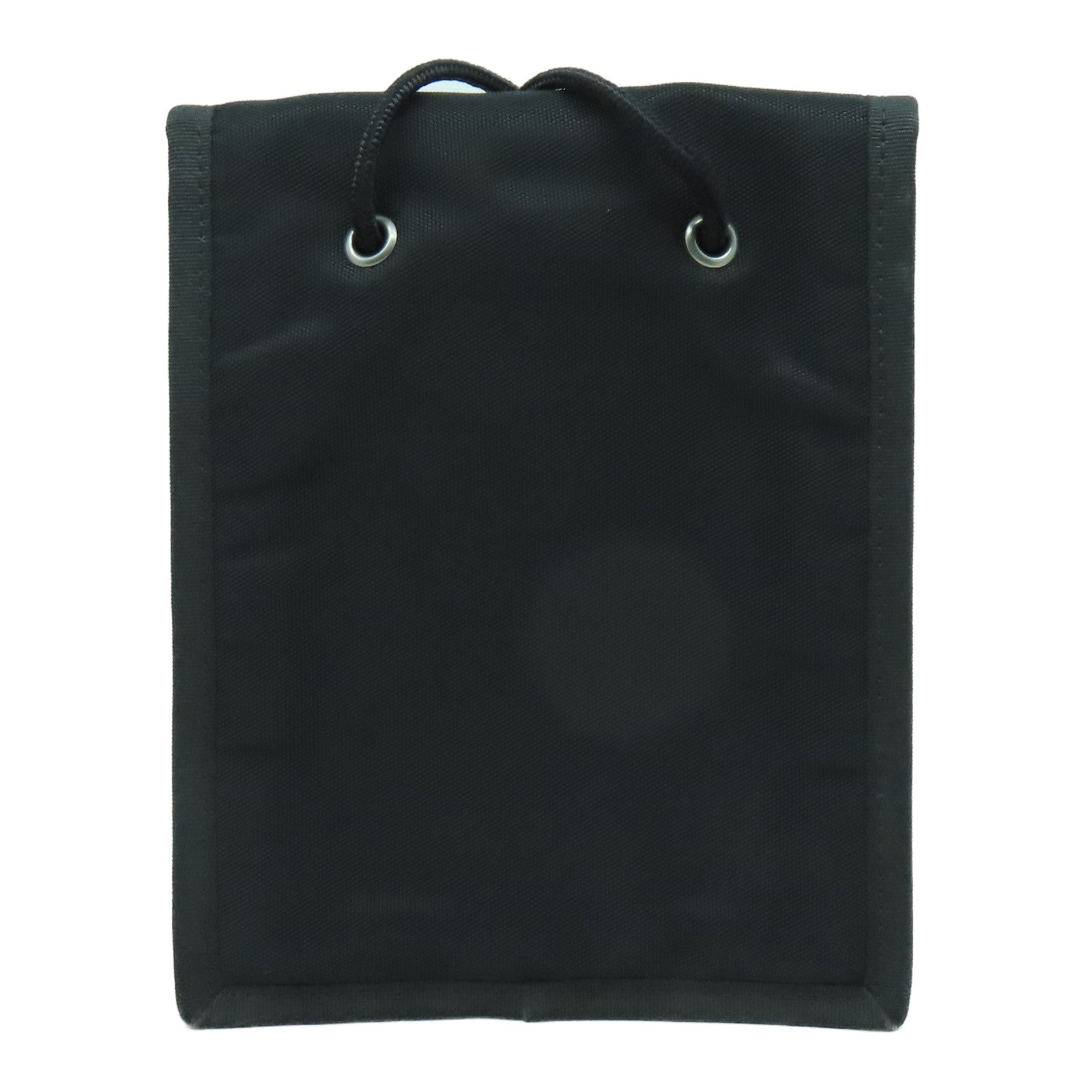 BALENCIAGA 帆布Shoulder Bag銀扣肩背袋黑色