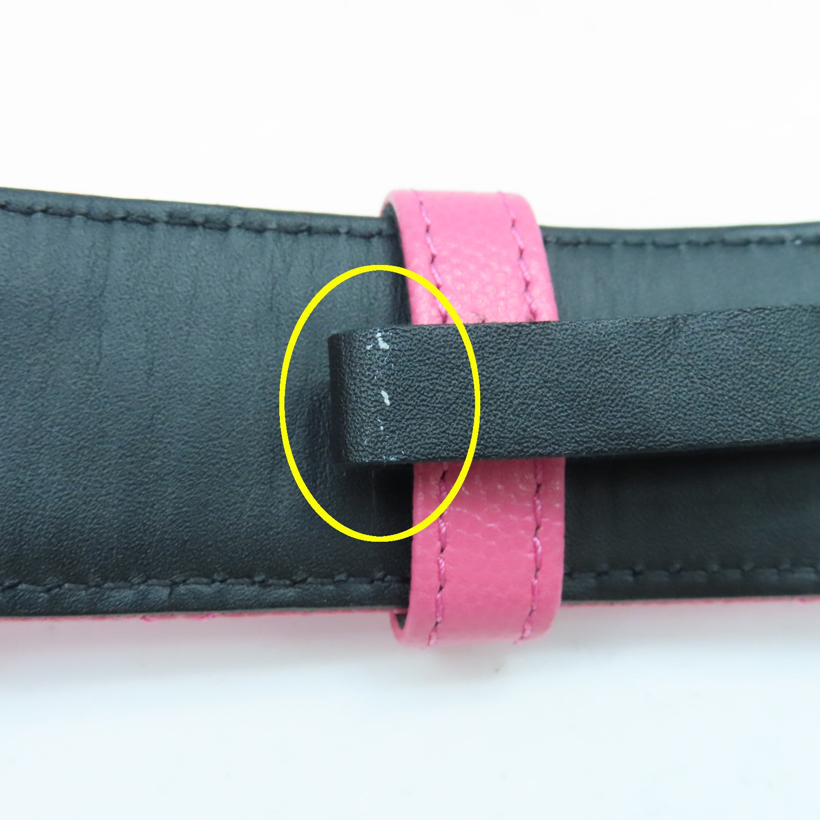 CHANEL 菱格Caviar皮革Belt银扣皮带粉红色