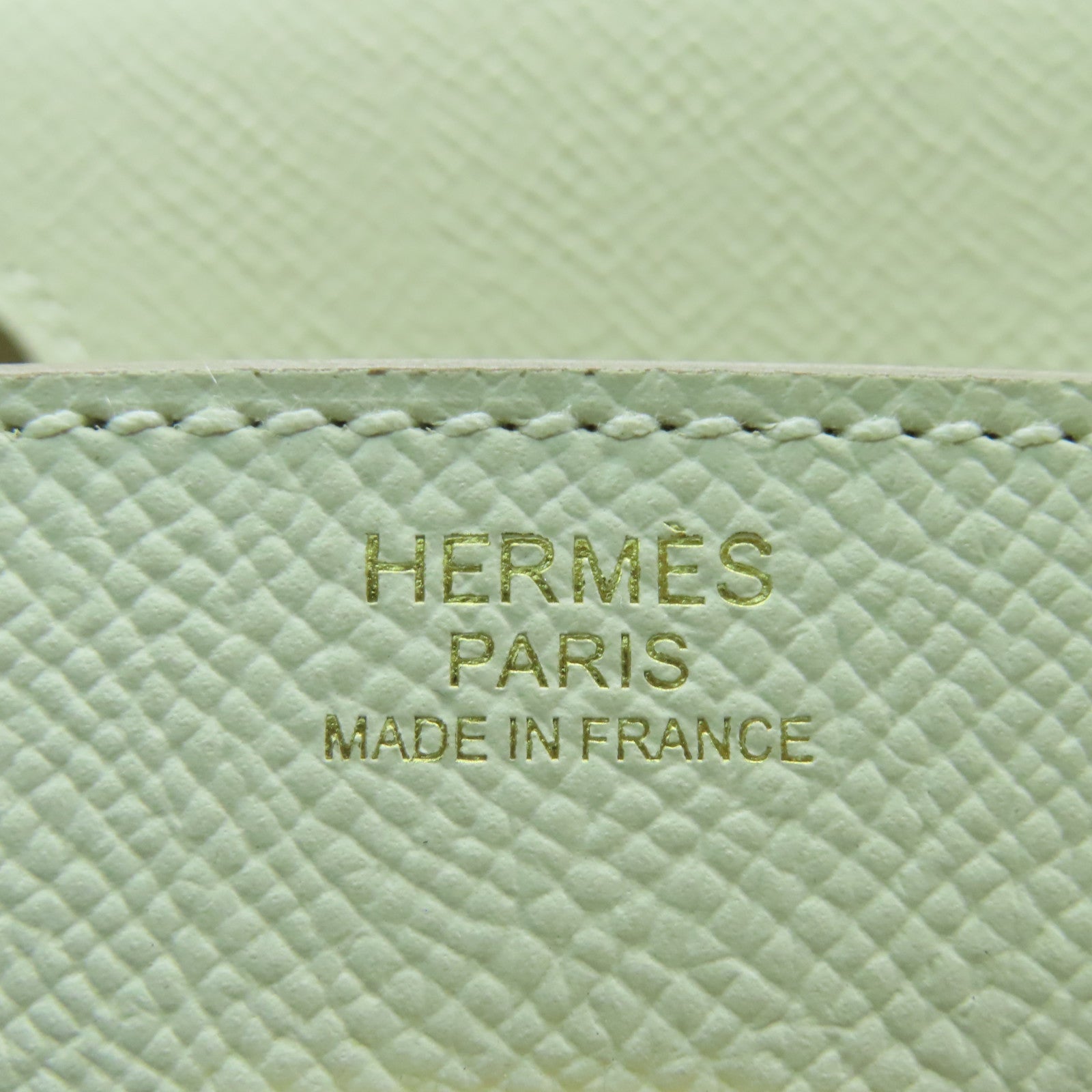 HERMES Epsom皮革Birkin 30金扣手挽袋白色