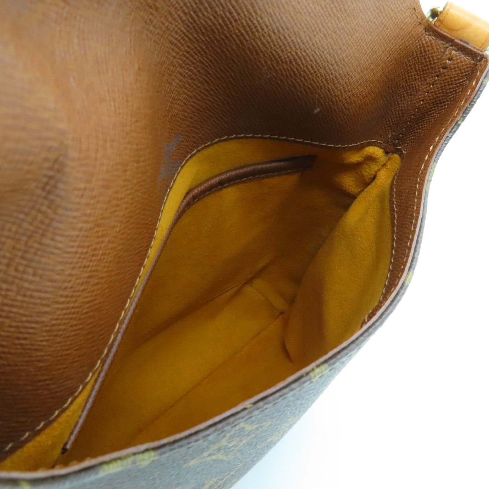 LOUIS VUITTON Monogram Musette Salsa Gold Buckle Shoulder Bag Brown