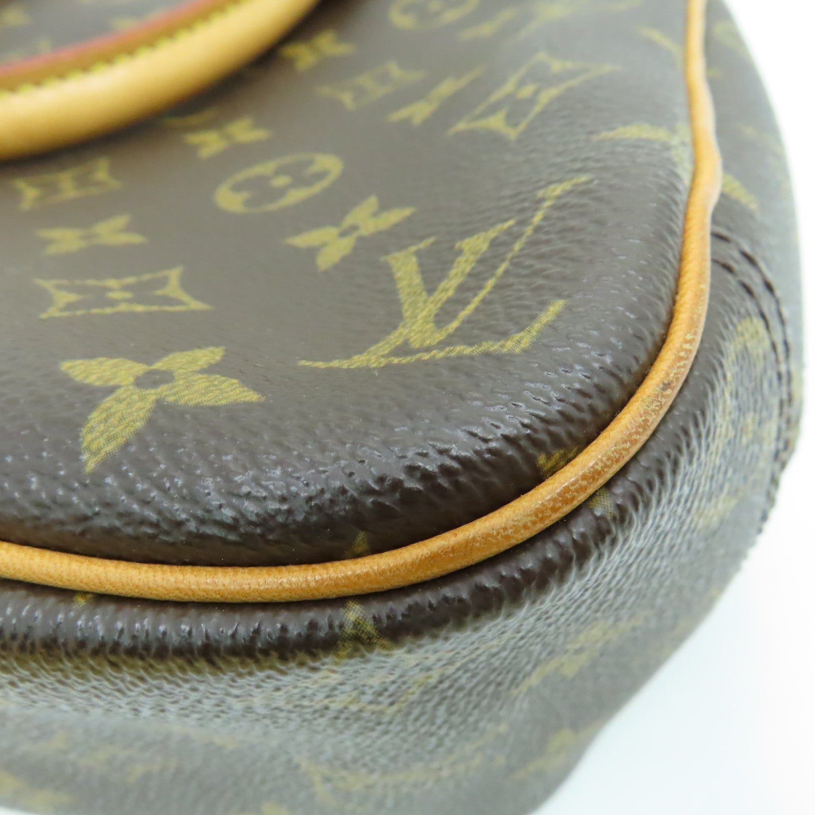 LOUIS VUITTON Monogram Trouville Hand Bag金扣手挽袋啡色