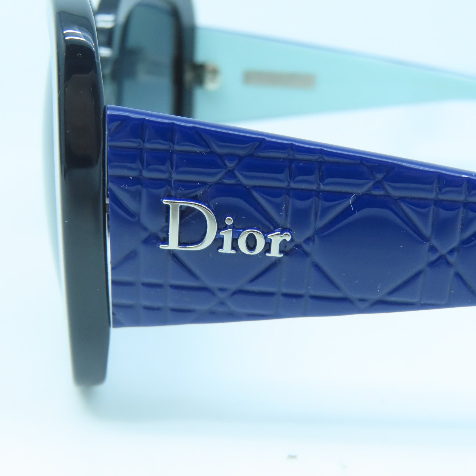Dior PVC Sunglasses silver buckle sunglasses blue
