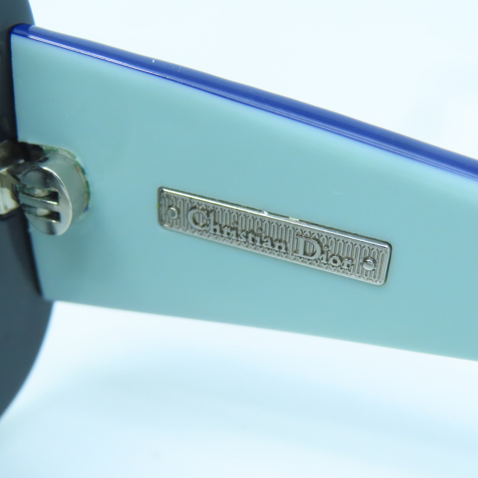 Dior PVC Sunglasses silver buckle sunglasses blue