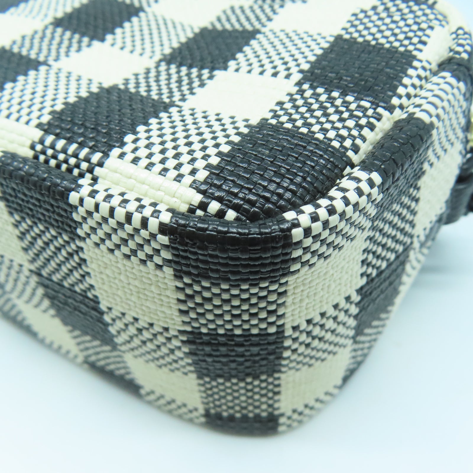 Tory Burch 牛皮皮革Shoulder Bag金扣肩背袋黑色/白色