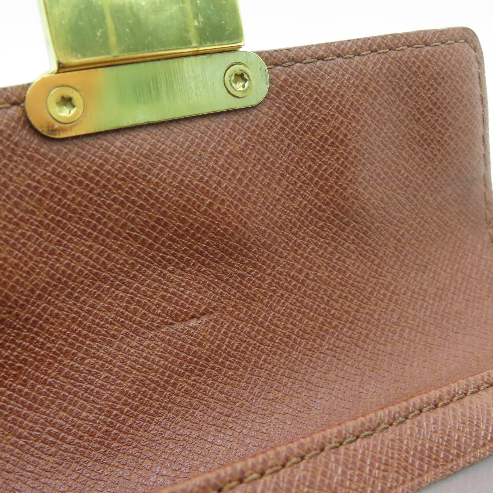 LOUIS VUITTON Monogram Joey Geldborse金扣錢包啡色