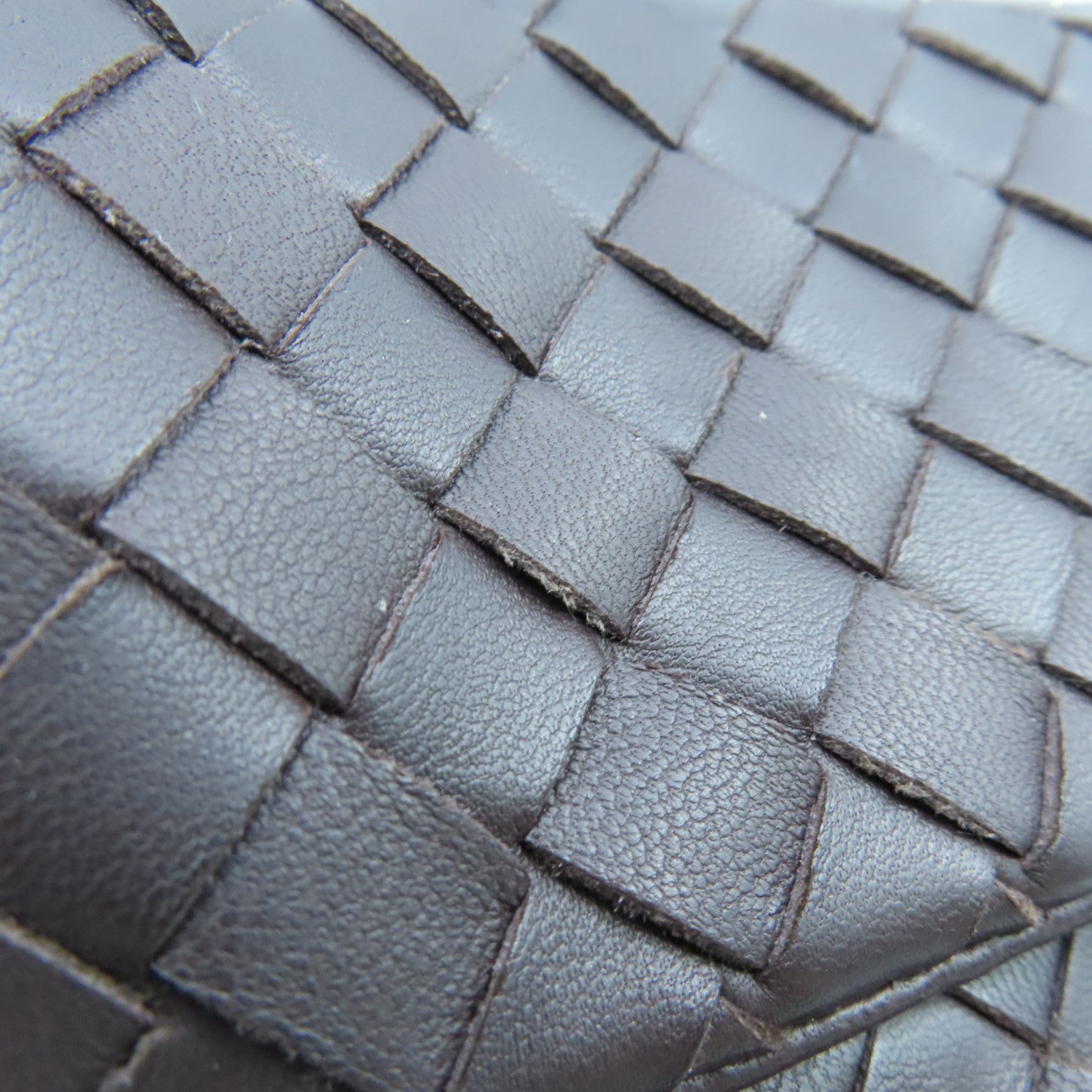 BOTTEGA VENETA 织纹皮革Clutch Bag手拿包啡色