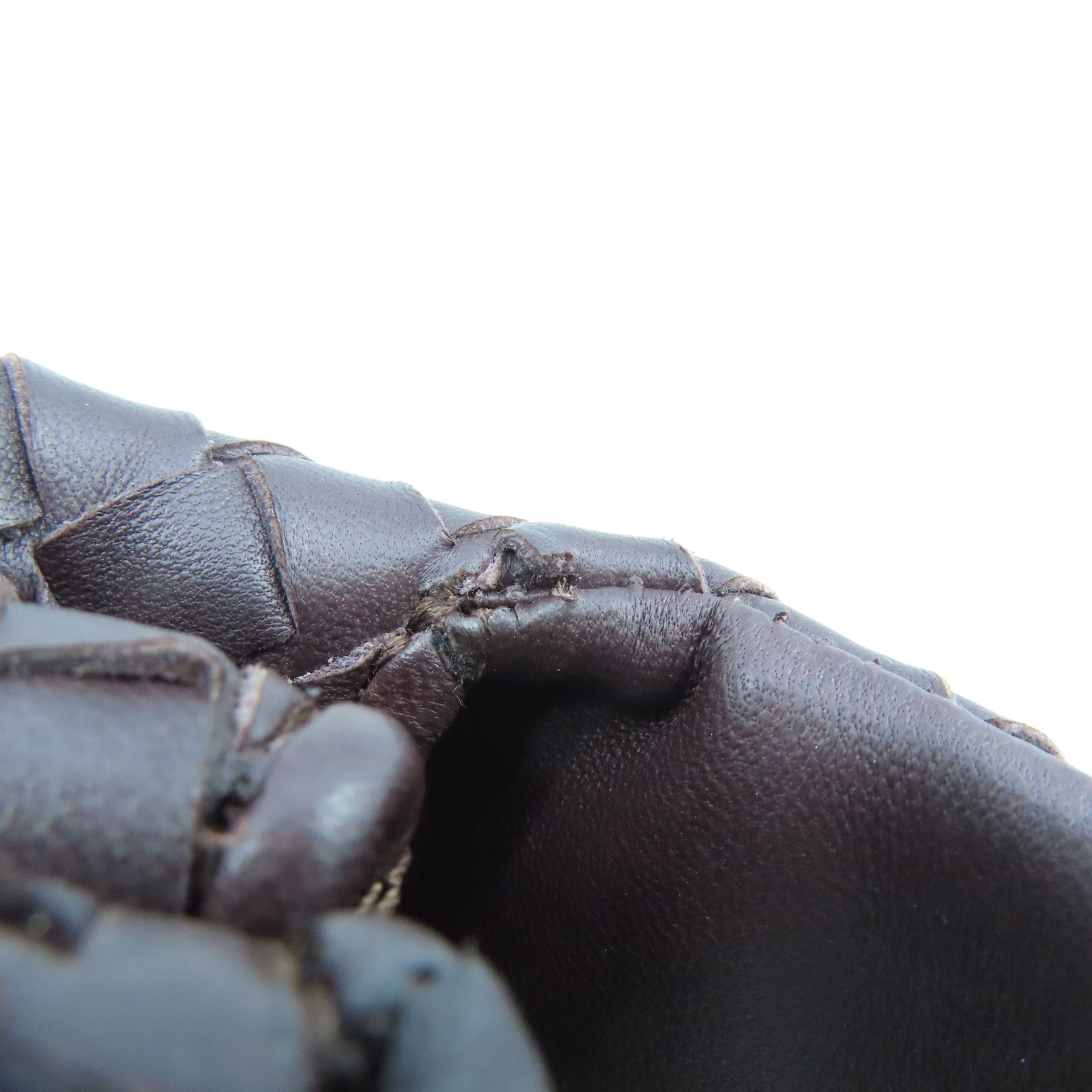 BOTTEGA VENETA 织纹皮革Clutch Bag手拿包啡色