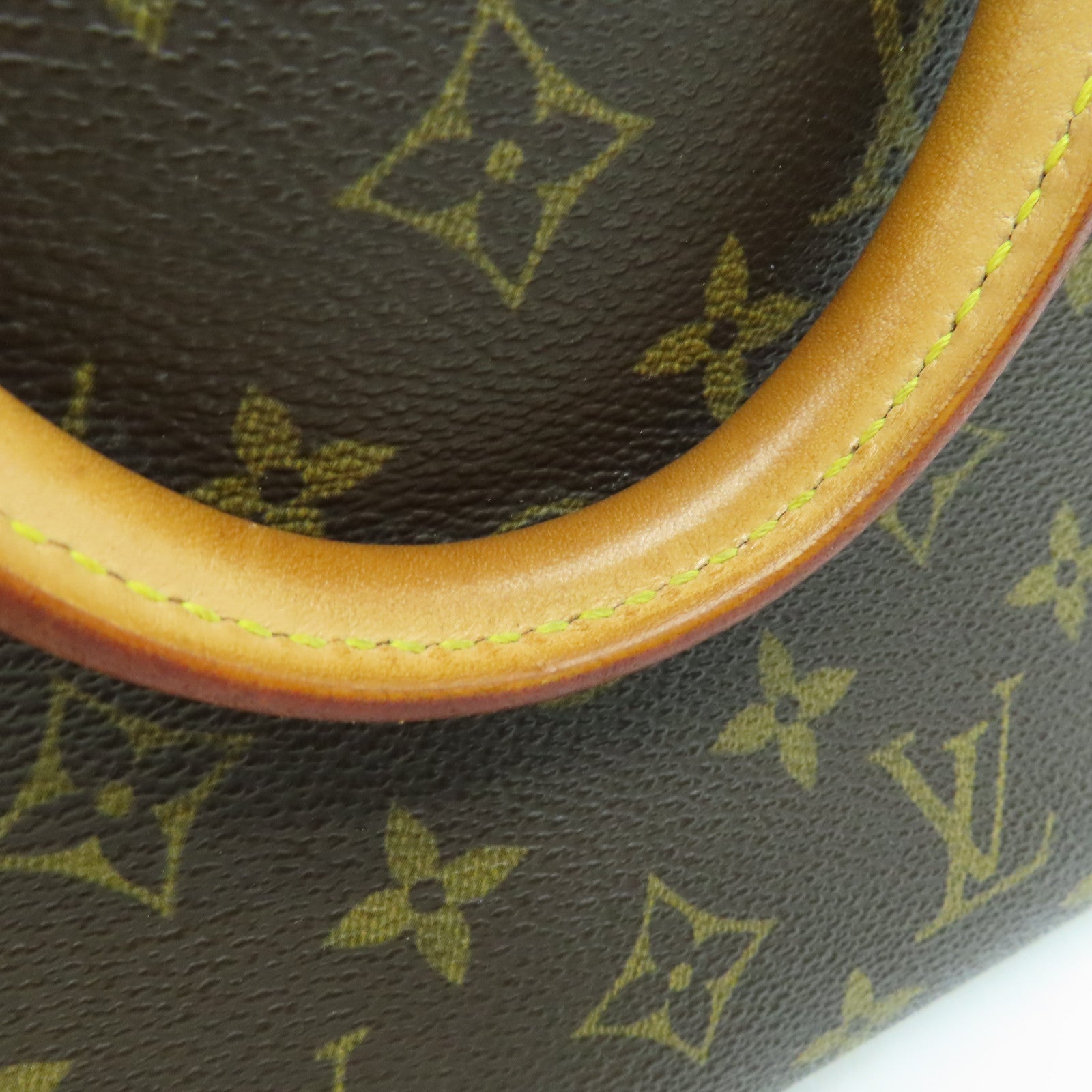 LOUIS VUITTON Monogram Trouville Hand Bag金扣手挽袋啡色