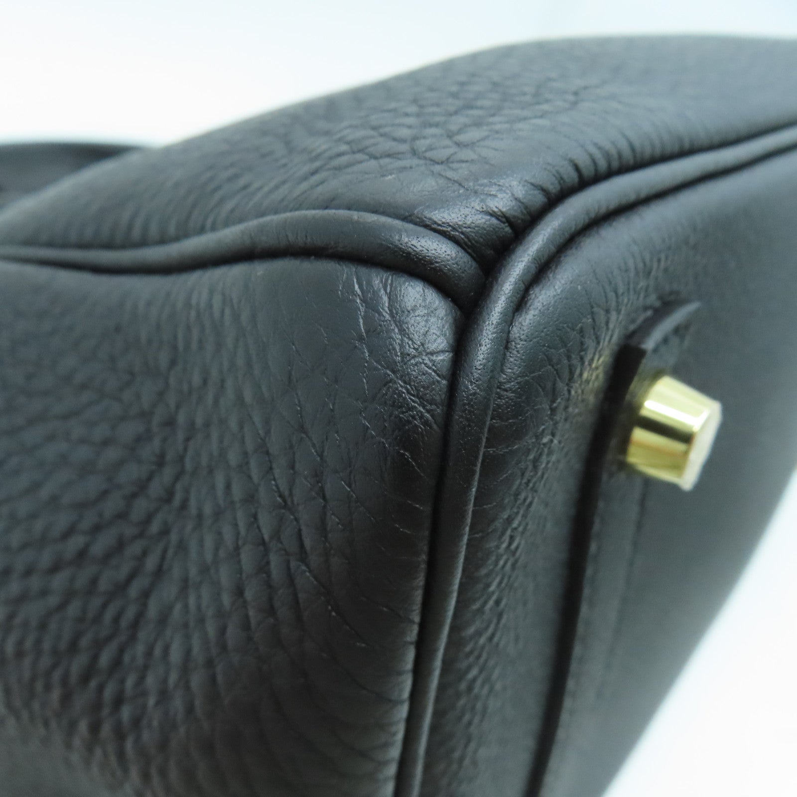 HERMES Togo皮革Birkin 30金扣手挽袋黑色