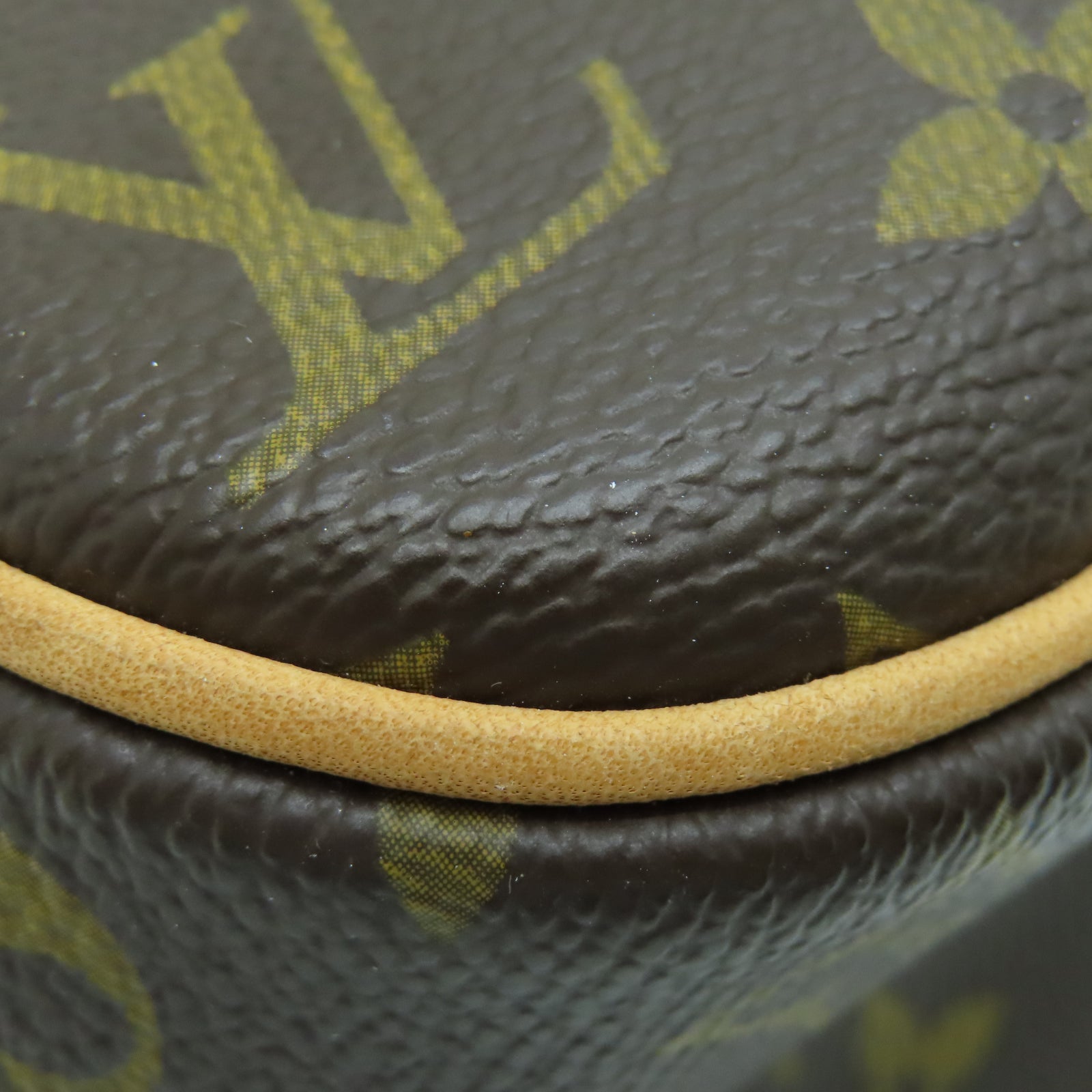 LOUIS VUITTON Monogram Deauville PM金扣手挽袋棕色