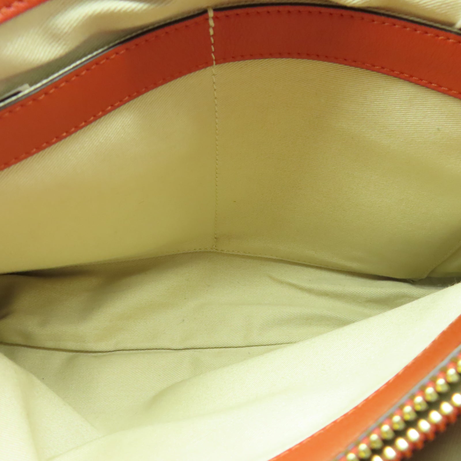 Chloe 牛皮皮革Shoulder Bag金扣手挽肩背兩用袋橙色