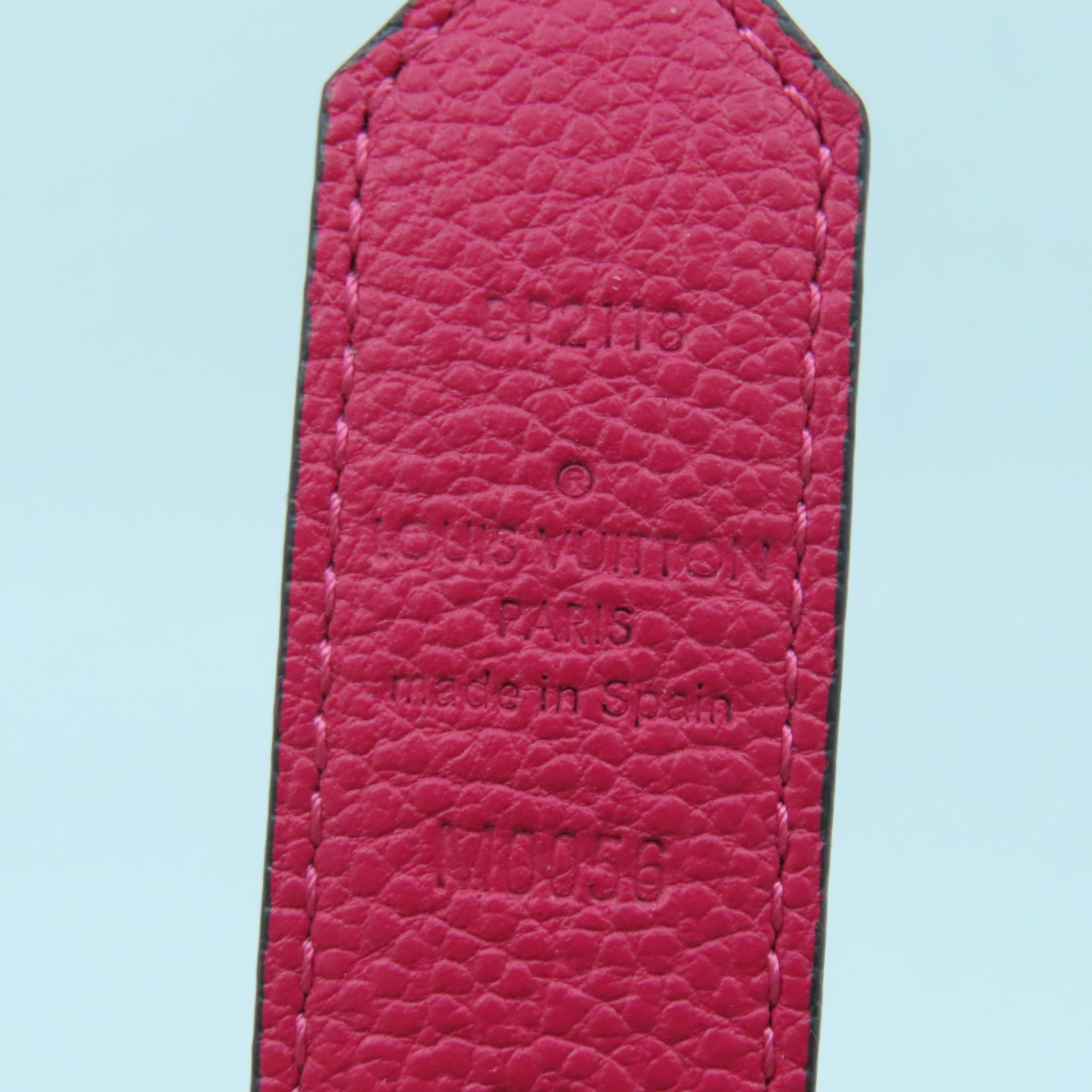 LOUIS VUITTON Monogram Belt銀扣皮帶啡色/紫色