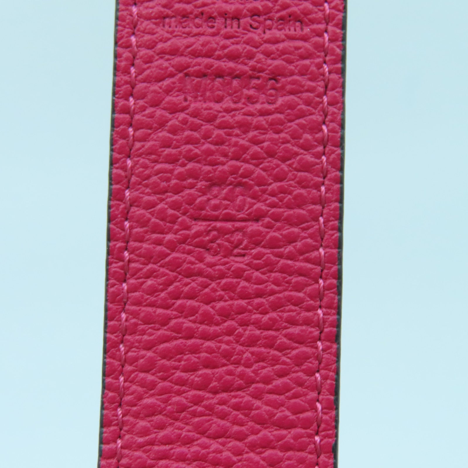 LOUIS VUITTON Monogram Belt銀扣皮帶啡色/紫色