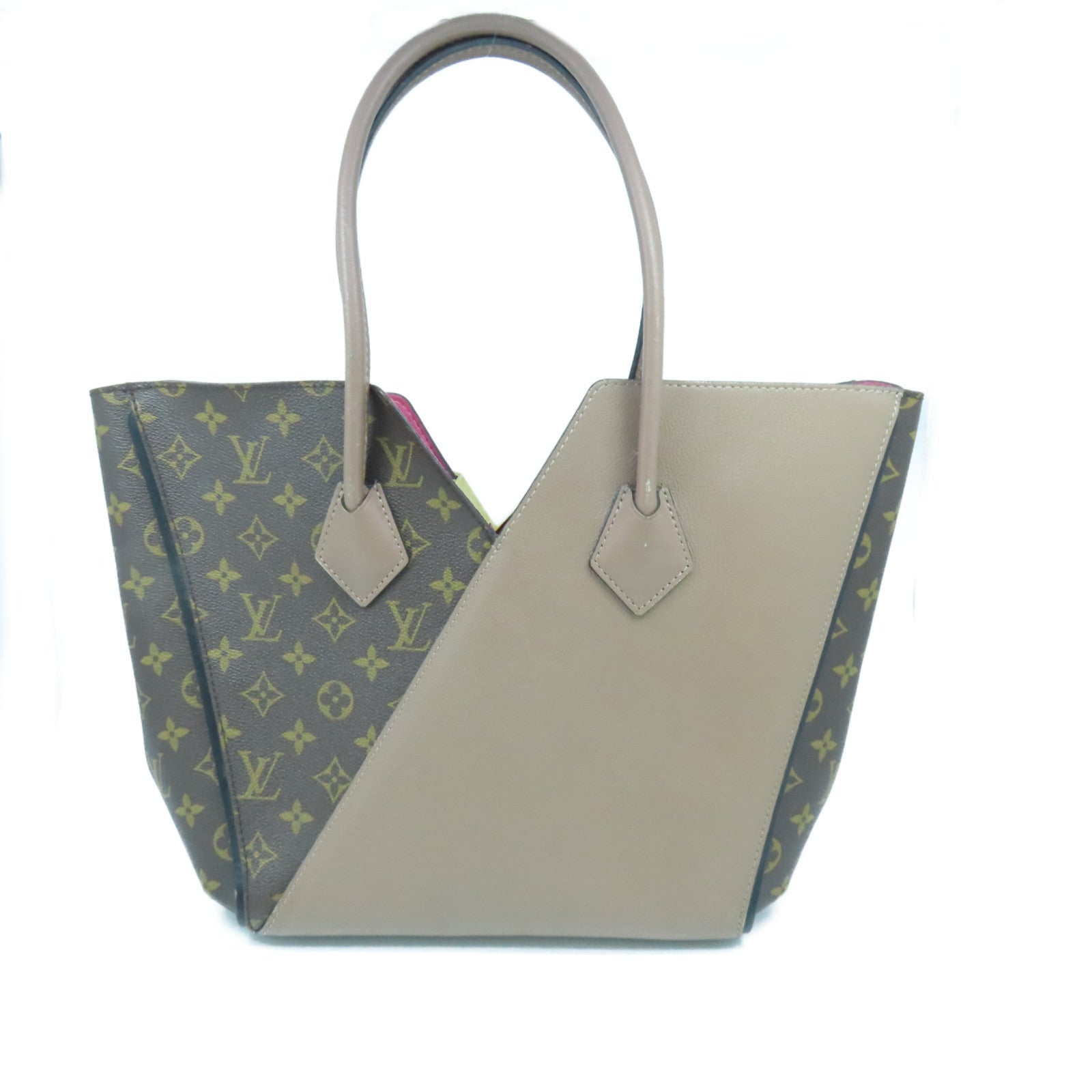 LOUIS VUITTON Monogram Kimono MM肩背袋啡色/粉紅色